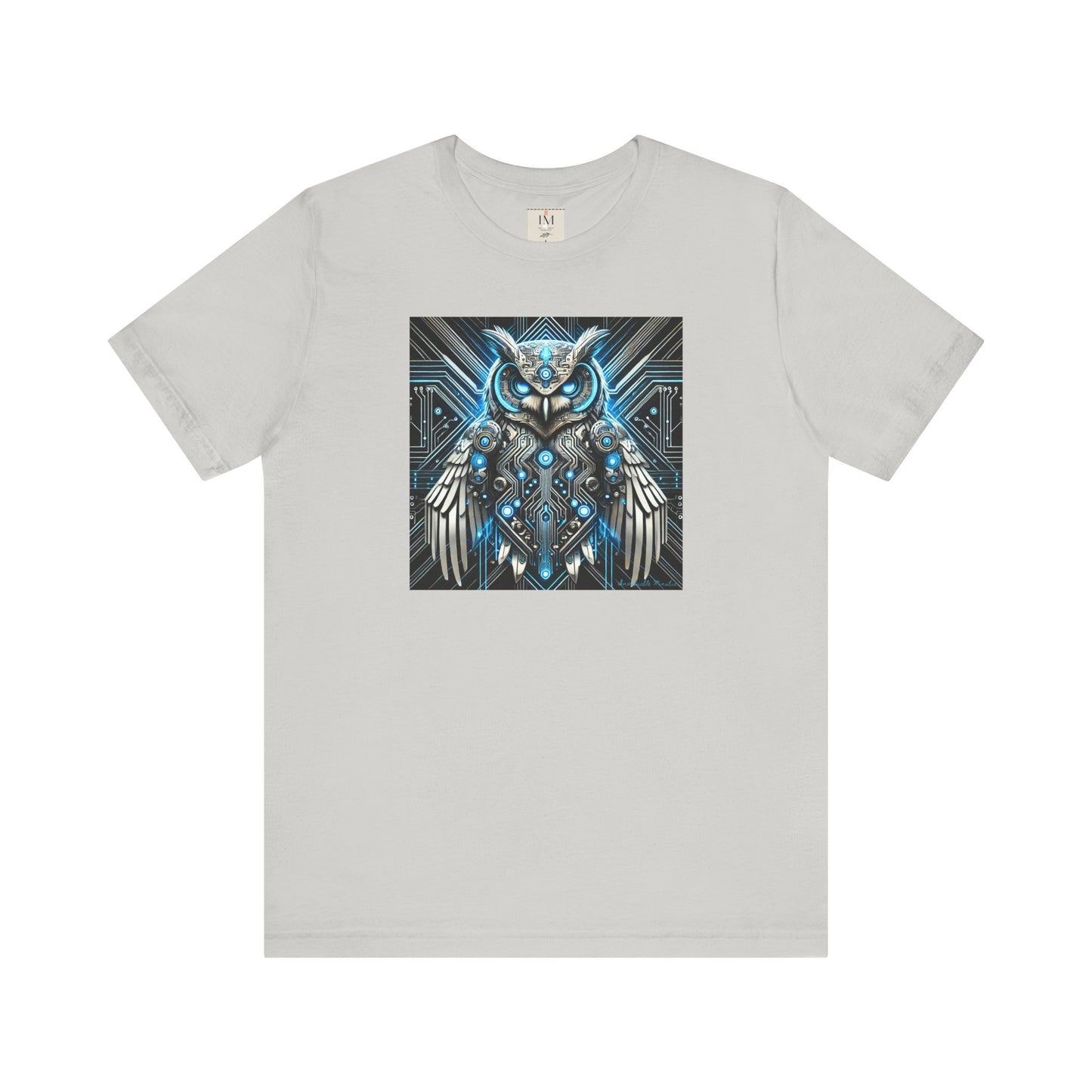 Mystical Cybernetic Owl Graphic Tee - Unisex Tch Short Sleeve T-Shirt