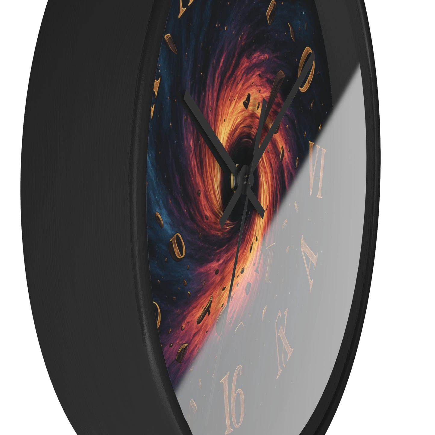 🌀 Black Hole Chaos Clock – Surreal Spacecore Time Warp Wall Decor Wall Clock