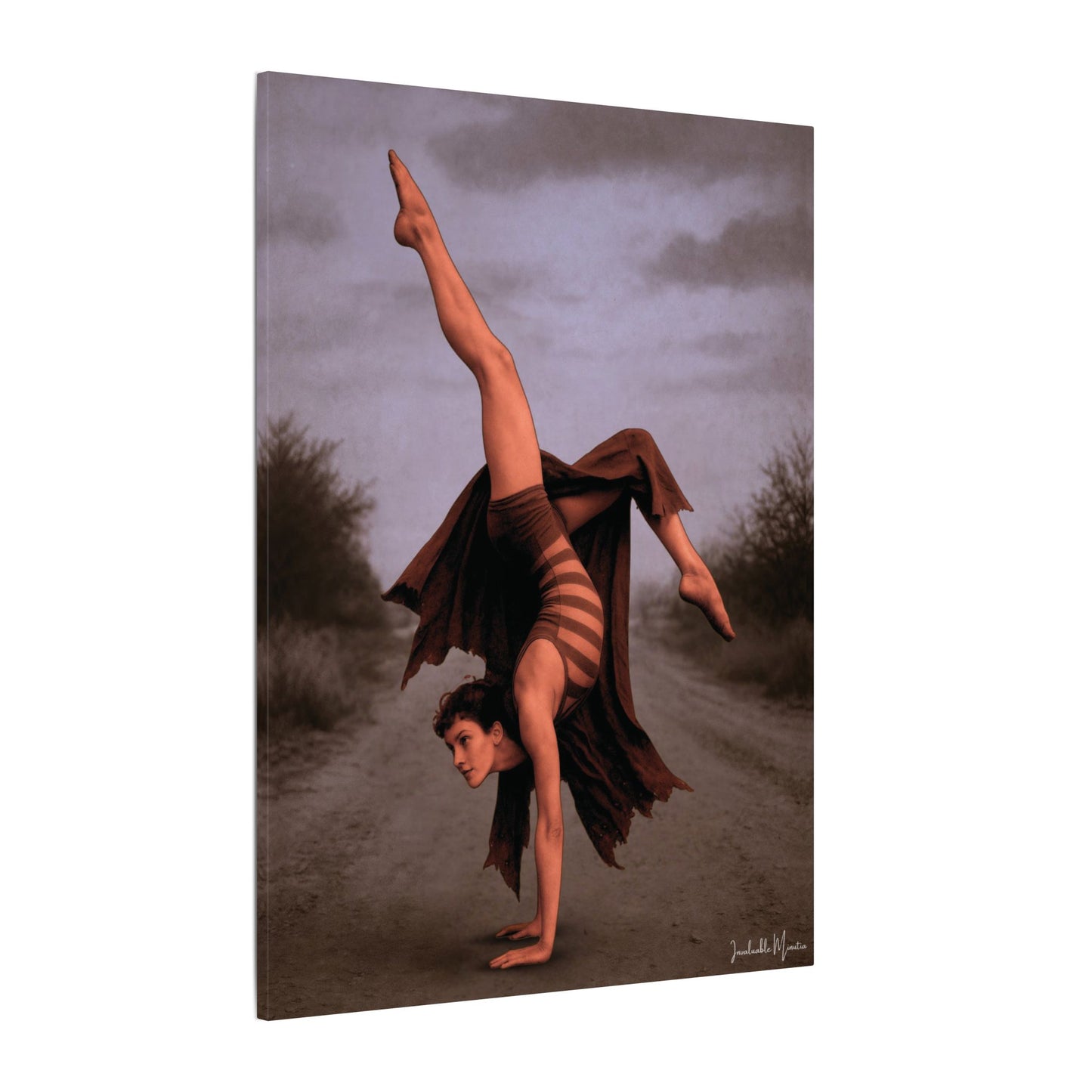 The Acrobat – Matte Canvas Print (Gallery-Wrapped) 0.75" – Vintage Circus-Inspired Canvas Wall Art