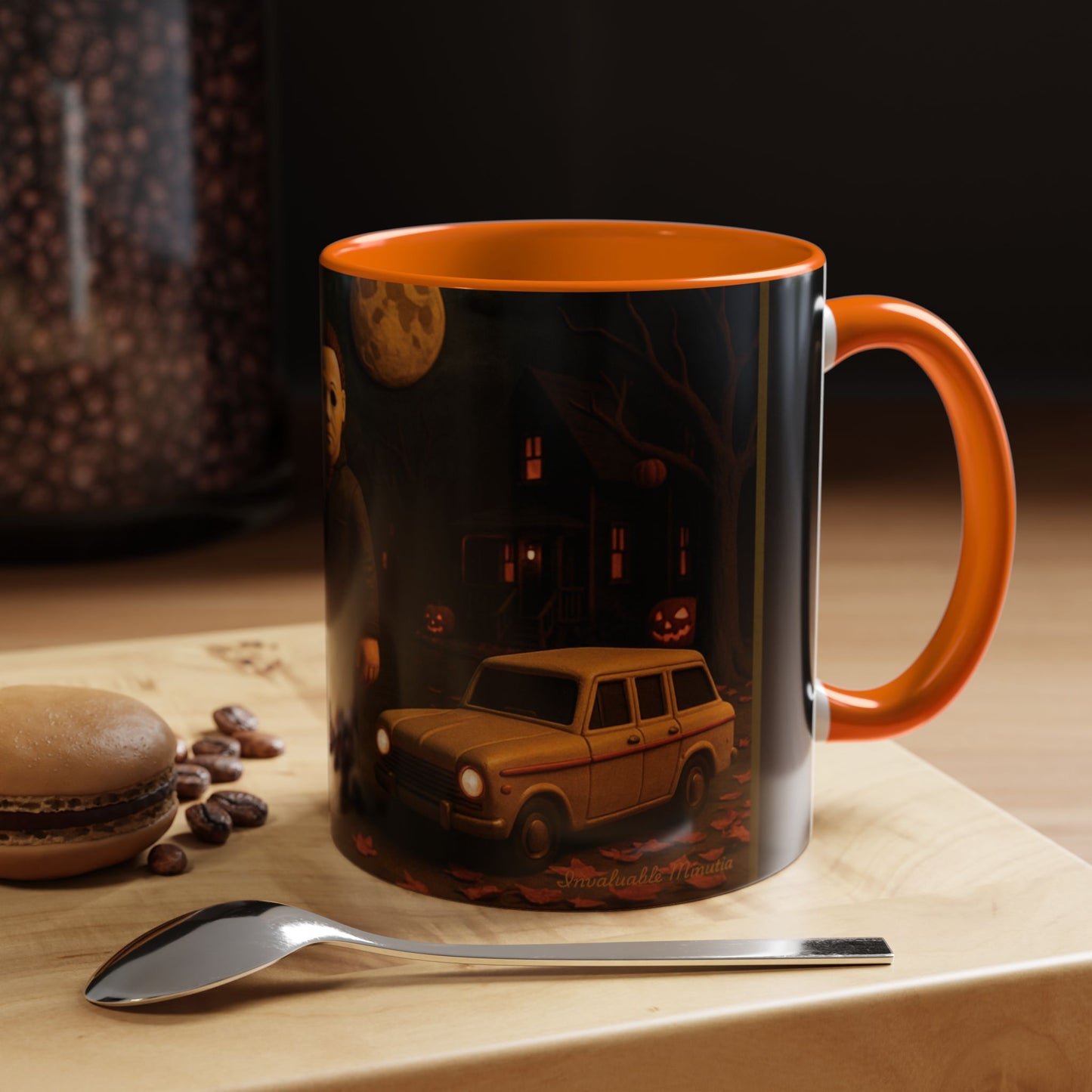 Clay-Style Slasher Halloween Night Mug | Accent Coffee Mug (11oz/15oz)