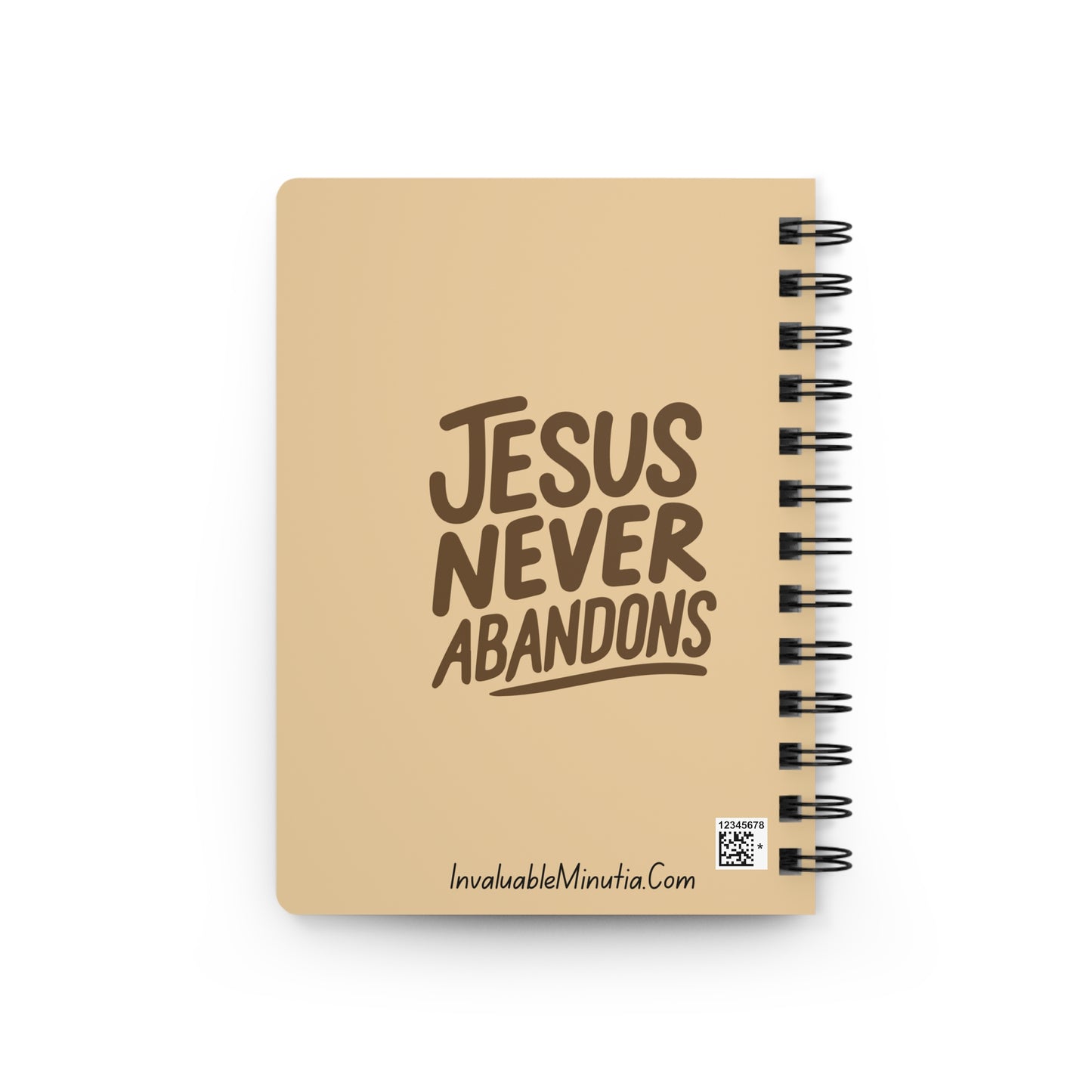 Spiral-Bound Journal Notebook – “Jesus Never Abandons: Even the Devil Needs Therapy”
