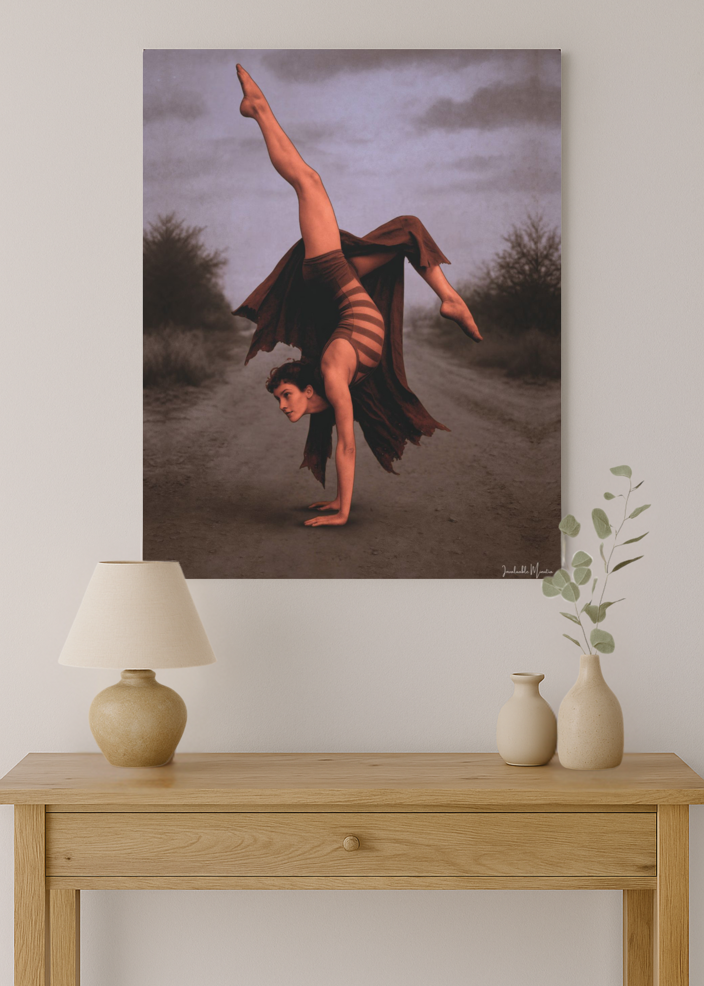The Acrobat – Matte Canvas Print (Gallery-Wrapped) 0.75" – Vintage Circus-Inspired Canvas Wall Art