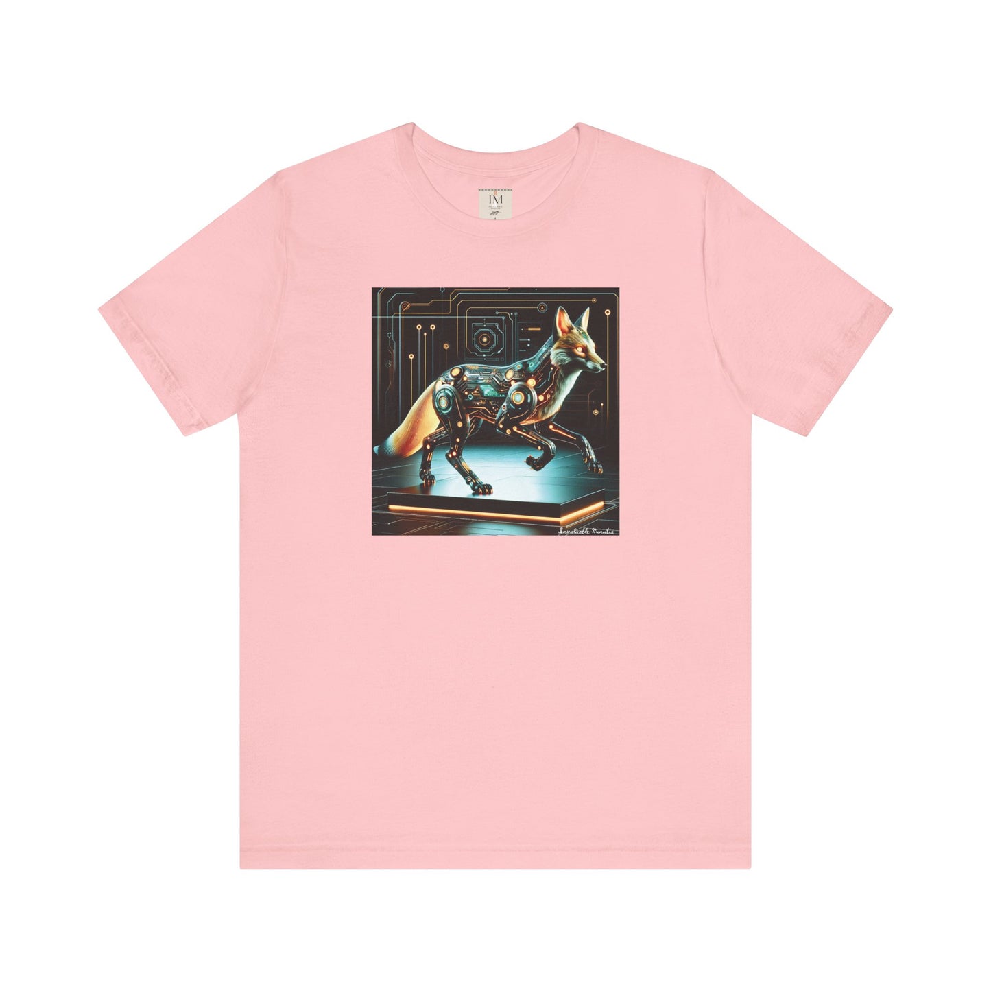Futuristic Cybernetic Fox Graphic Tee - Unisex Jersey Short Sleeve T-Shirt