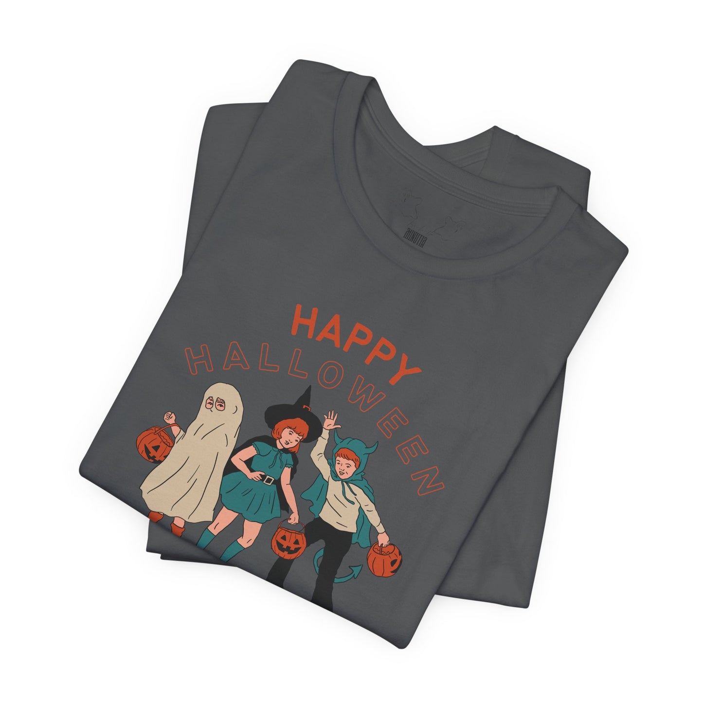Happy Halloween Trick or Treat Vintage Vibe Tee โ Bella+Canvas 3001