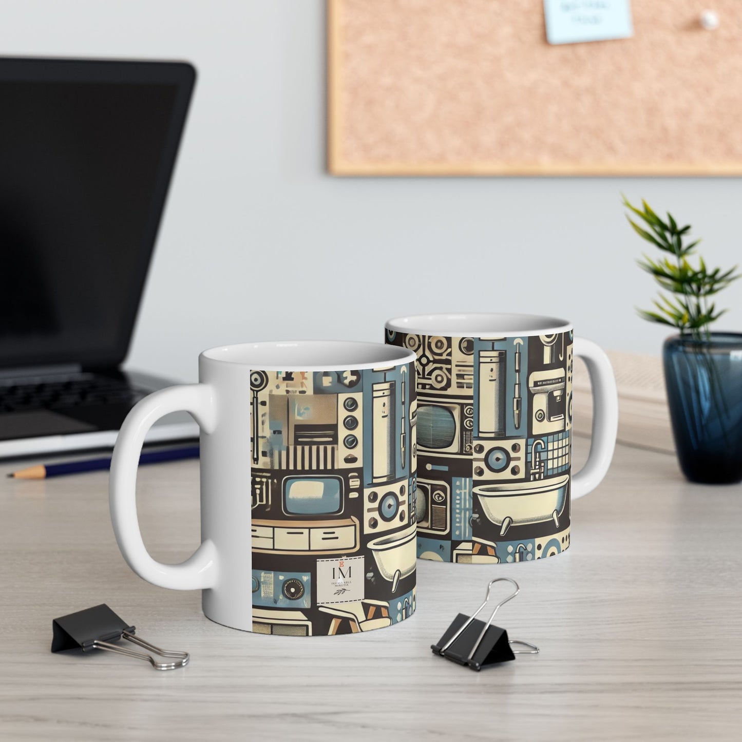 π¨ Minimalist Abstract Retro Revival Custom Coffee Mug β High Quality Gloss Finish β 11oz & 15oz