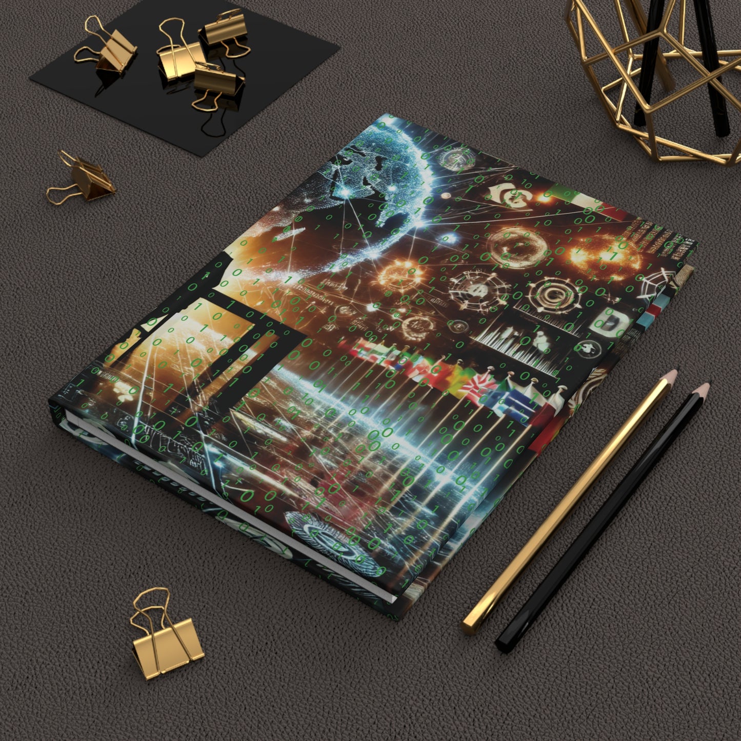 Global Data Nexus — Premium Matte Hardcover Journal (5.75" x 8")
