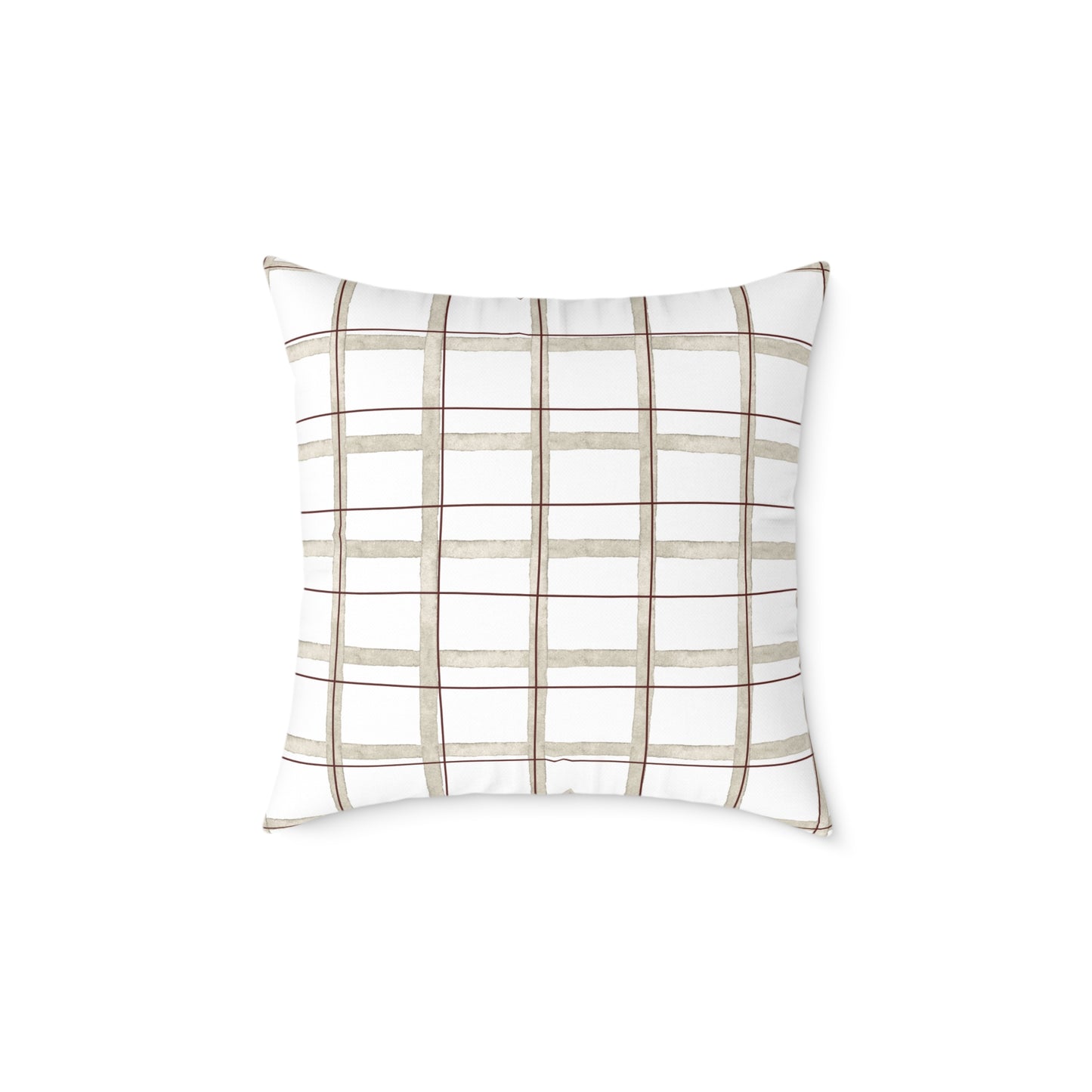 Modern Rustic Square Pillow, Cozy Home Decor, Throw Pillow for Living Room, Farmhouse Style Cushion, Perfect for Gifts