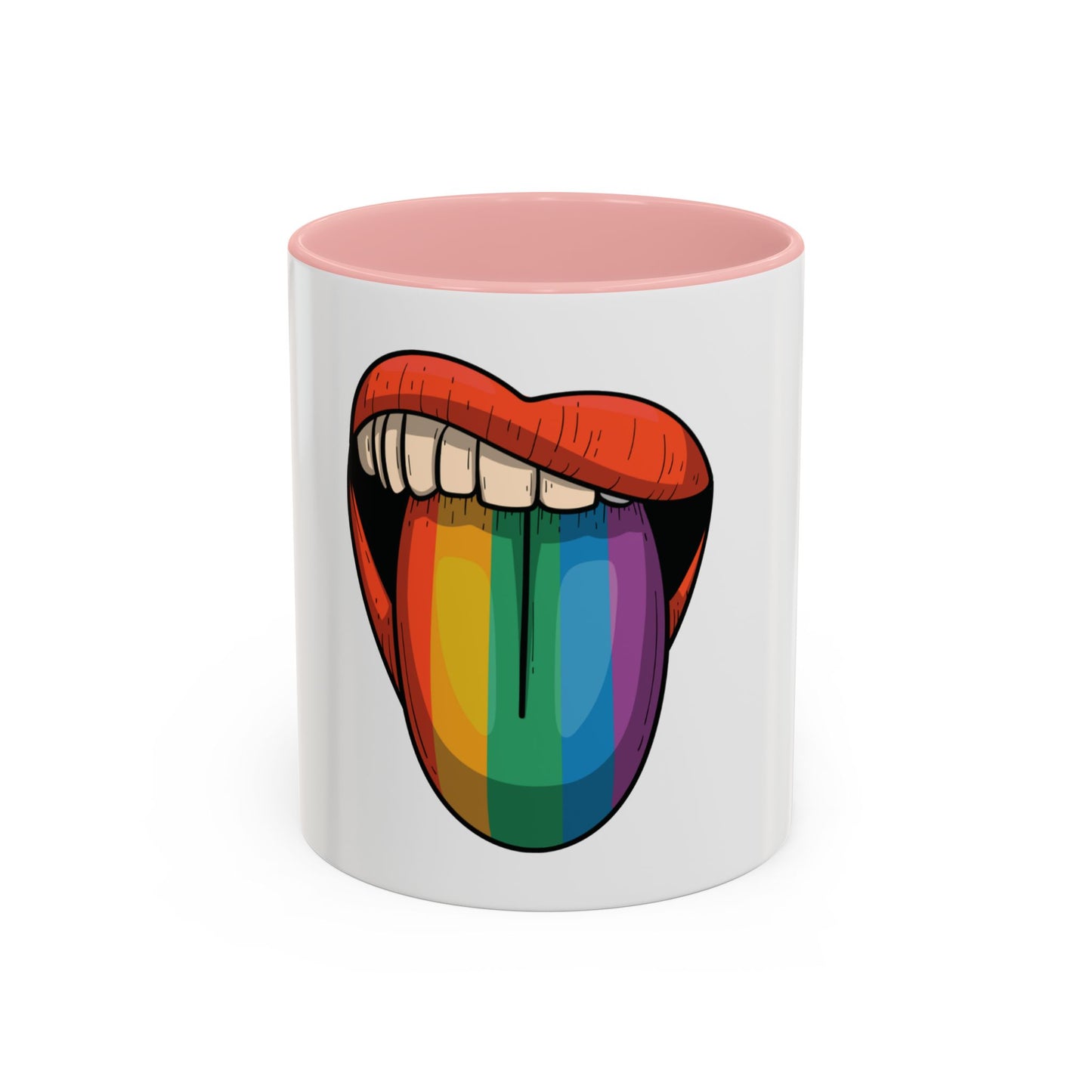 π₯π Pride Tongue Ceramic Mug β Rainbow Tongue Vibes πβ¨