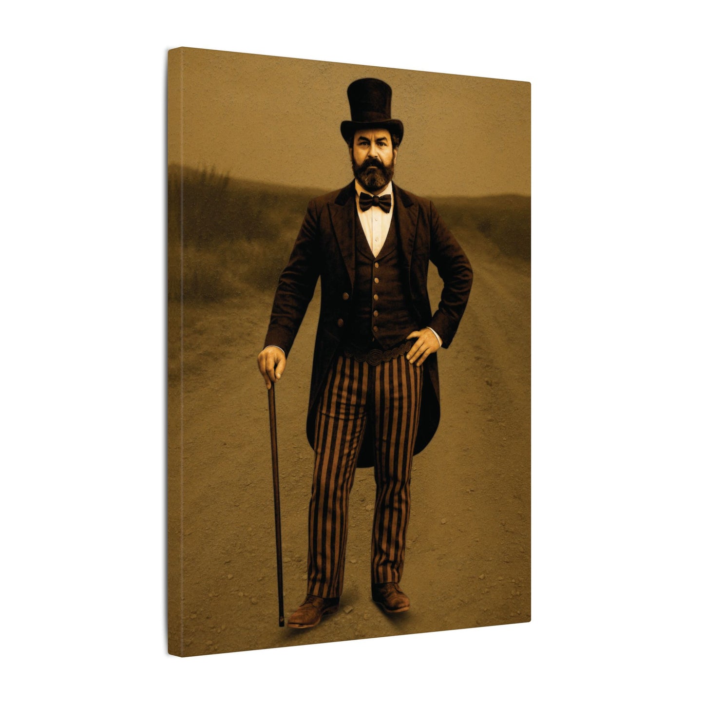 The Ringmaster – Vintage Circus Inspired Canvas Wall Art - Matte Canvas Print (Gallery-Wrapped) 0.75"