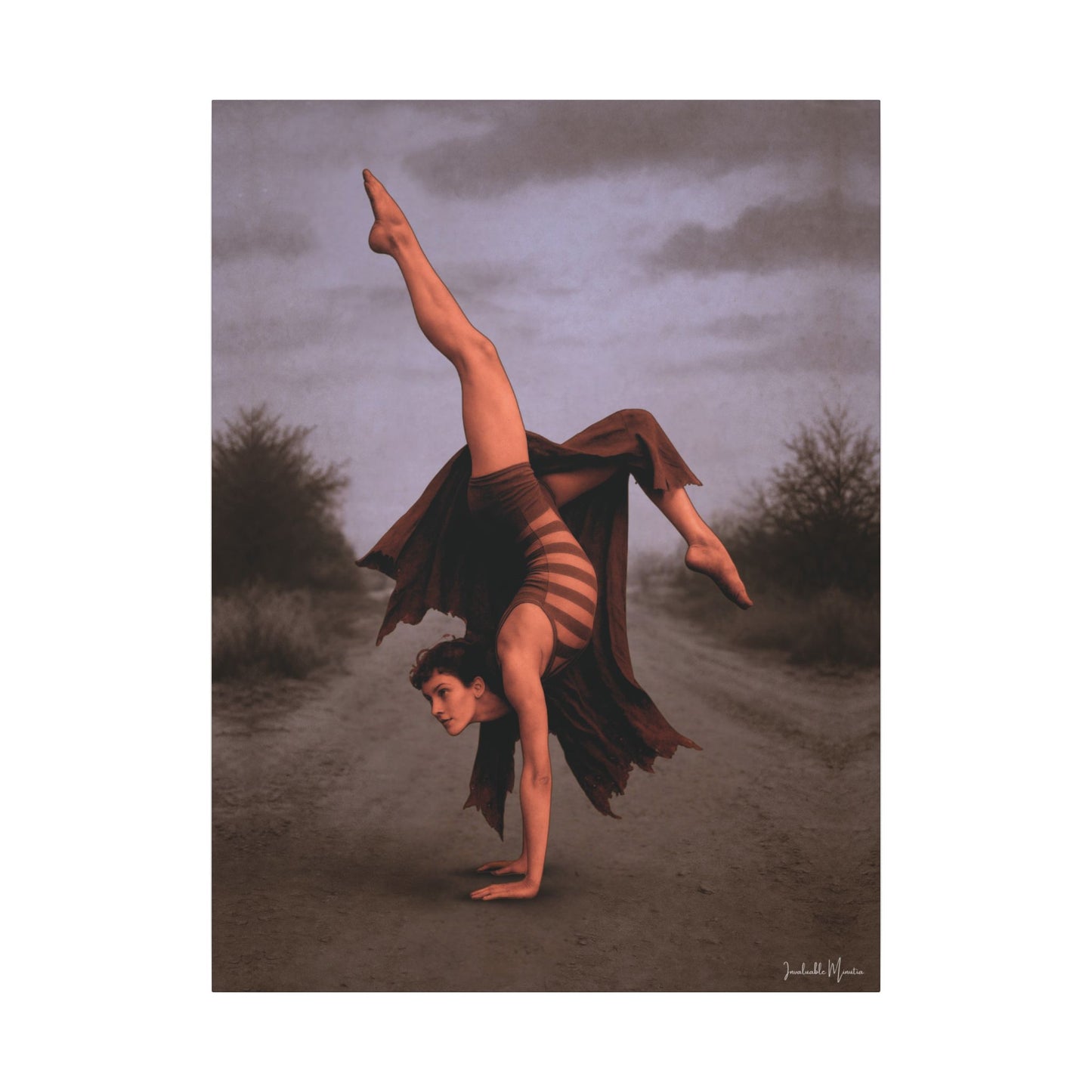 The Acrobat – Matte Canvas Print (Gallery-Wrapped) 0.75" – Vintage Circus-Inspired Canvas Wall Art