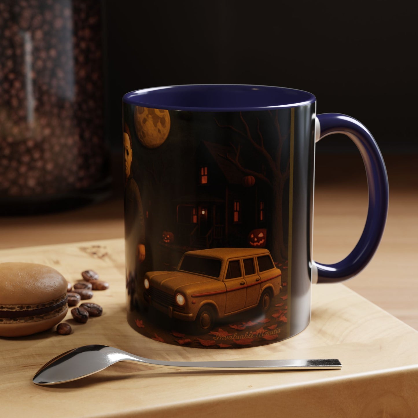 Clay-Style Slasher Halloween Night Mug | Accent Coffee Mug (11oz/15oz)