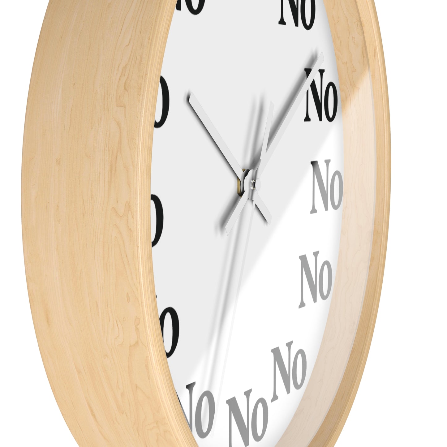 Funny Sarcastic Wall Clock – All Hours Say NO – Boutique 10” Clock for ADHD, Burnout & Passive Aggression Decor