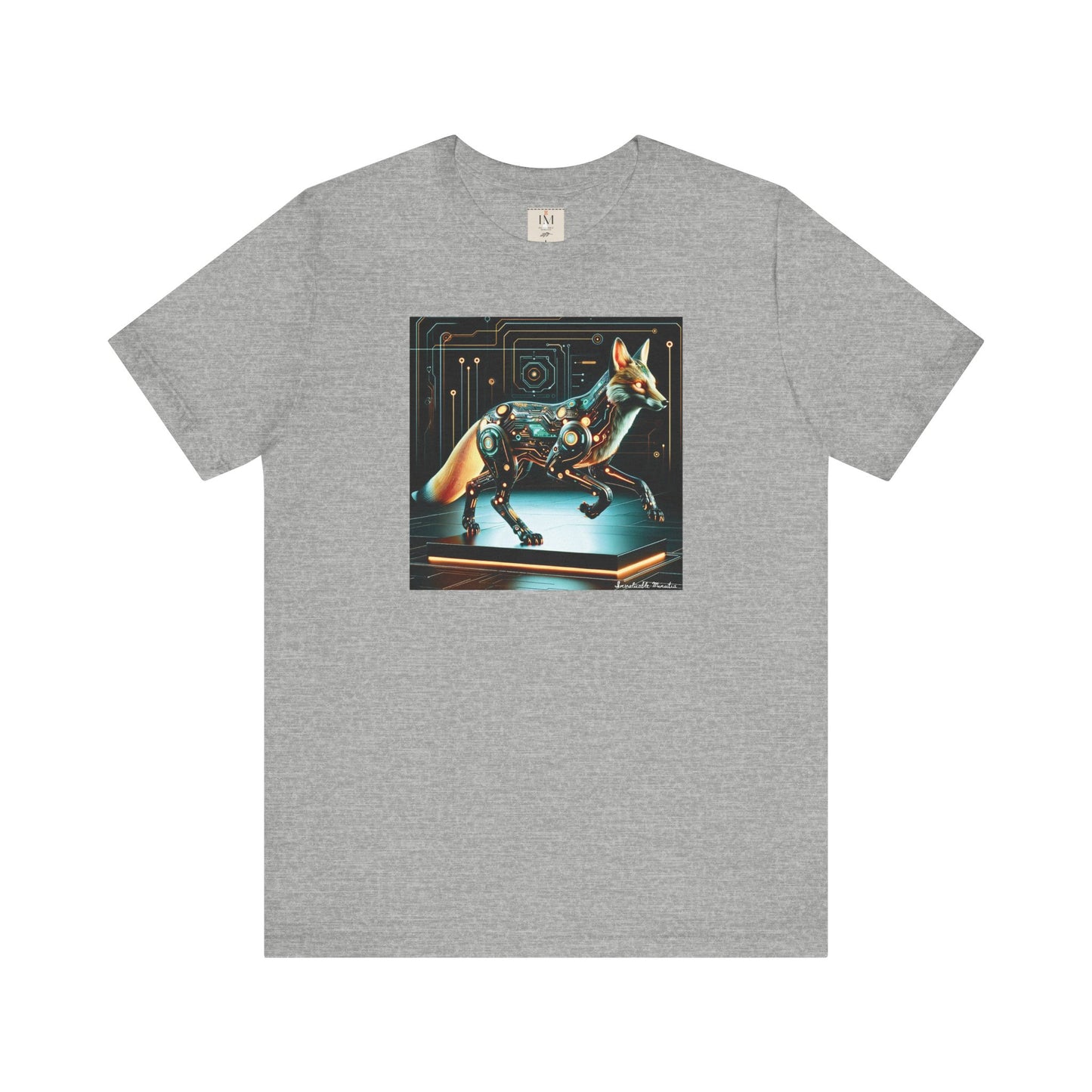 Futuristic Cybernetic Fox Graphic Tee - Unisex Jersey Short Sleeve T-Shirt