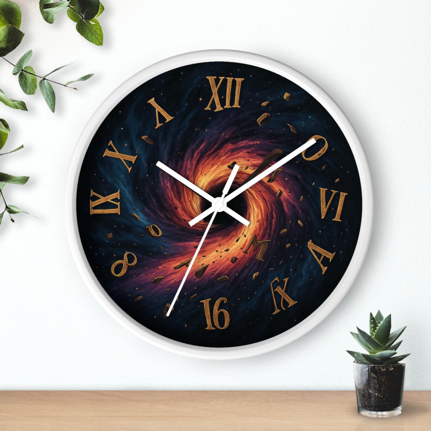 🌀 Black Hole Chaos Clock – Surreal Spacecore Time Warp Wall Decor Wall Clock