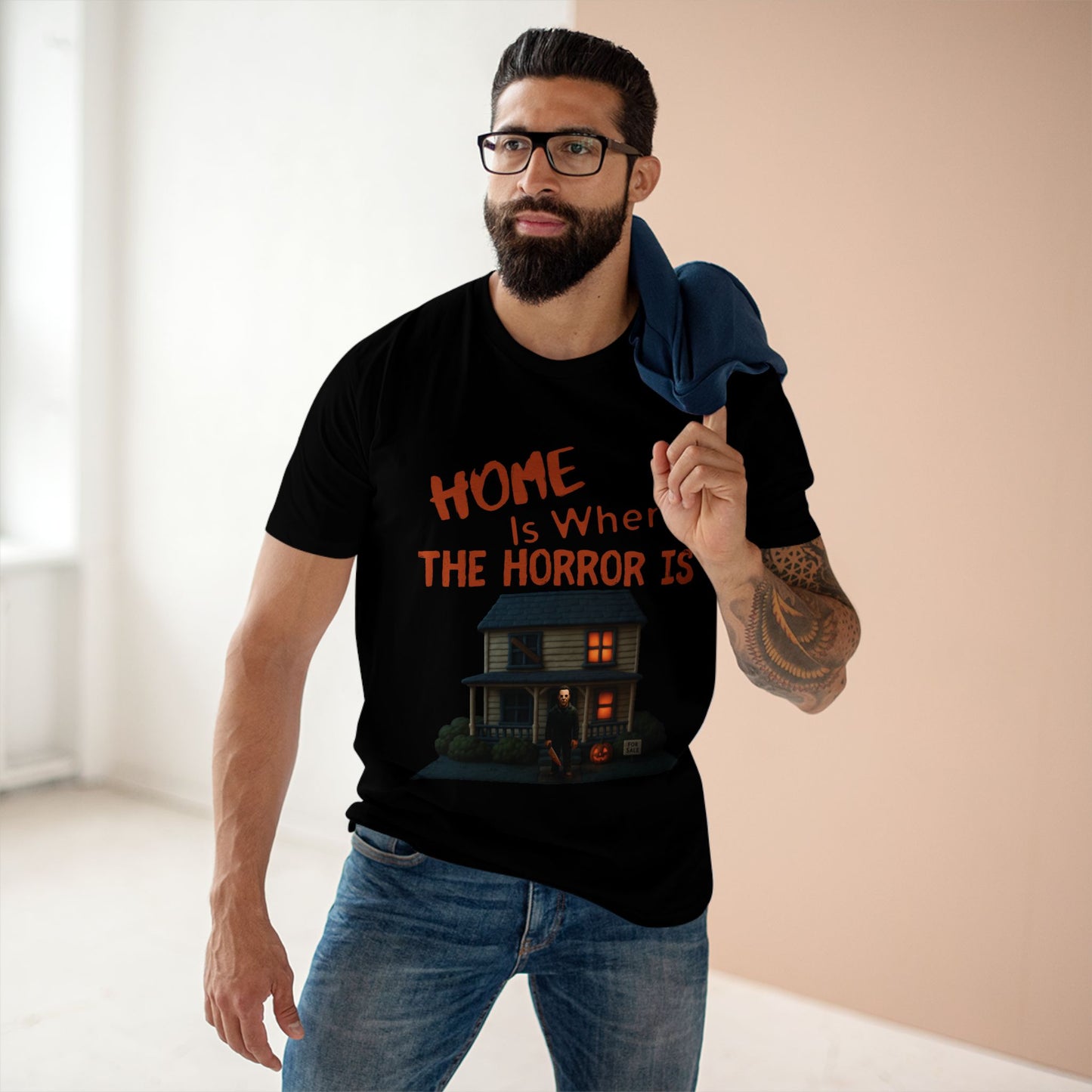 Home Is Where The Horror Is — Slasher House Unisex Tee | AS Colour 5001