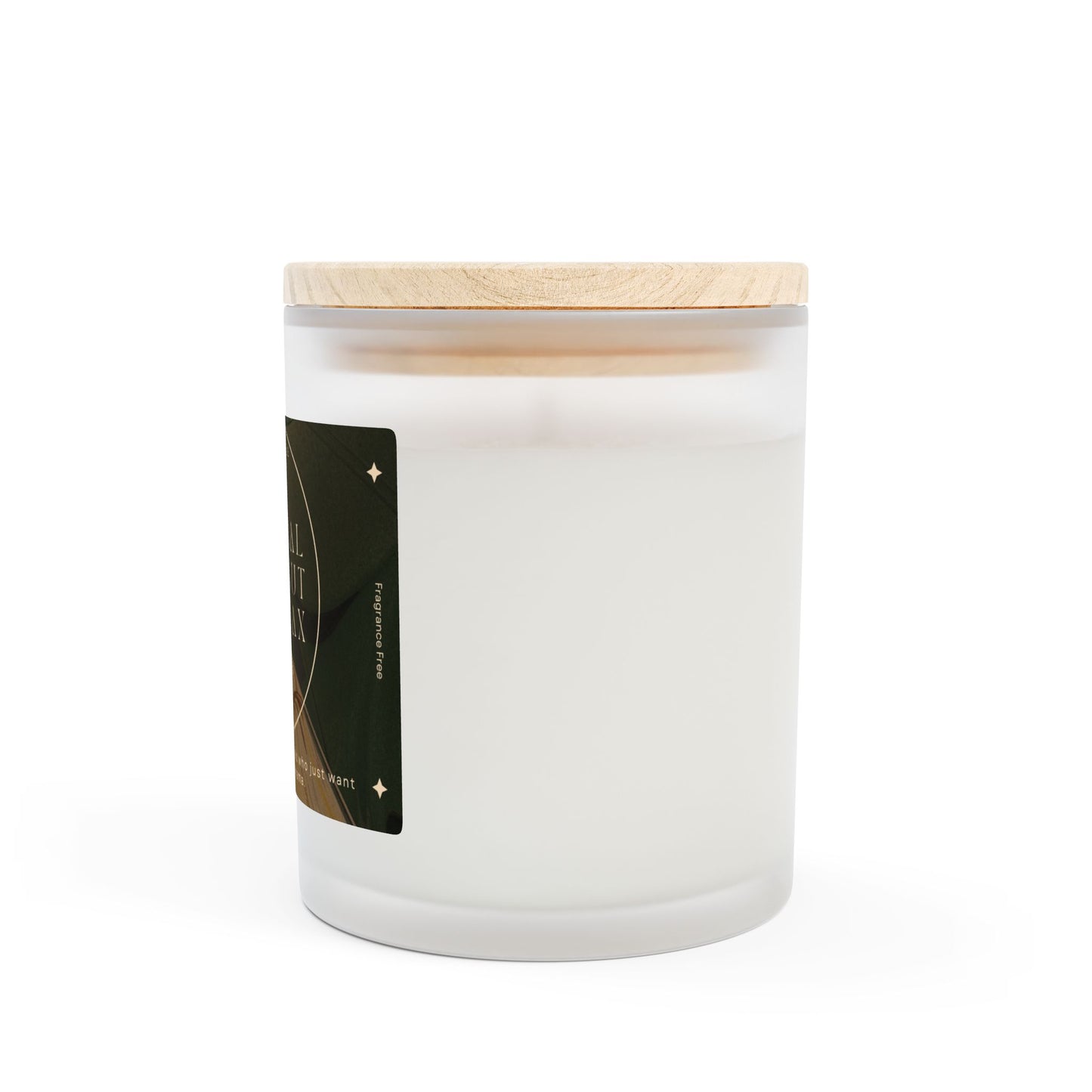 11oz Frosted Glass Natural Soy Wax Candle with Wooden Wick – Available in 9 Scents