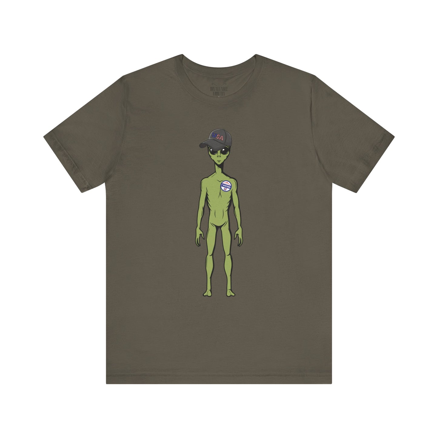Alien Graphic Tee, Fun T-Shirt for Sci-Fi Lovers, Unisex Casual Wear, Great for Festivals, Gifts for Nerds, Everyday Comfort