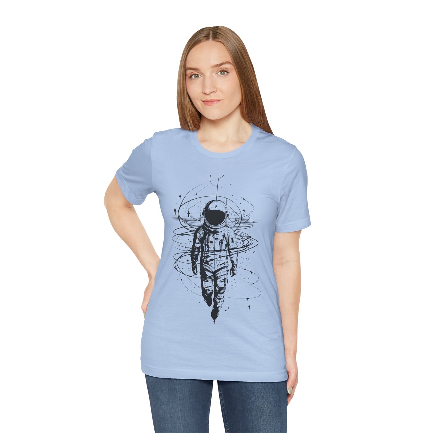 Cosmic Astronaut T-Shirt, Graphic Tee, Space Lover Gift, Unisex Casual Wear, Outer Space Clothing, Astronomy Fan Apparel