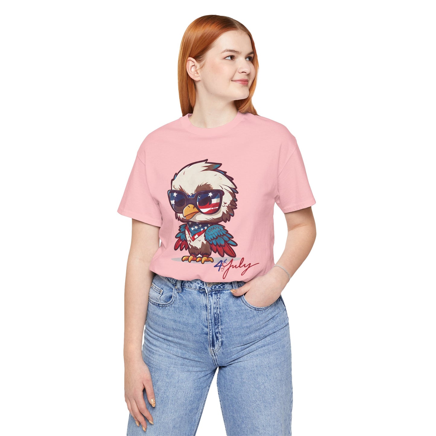 Cool Patriot Eagle Tee β Unisex Bella+Canvas Jersey - 4th of July T-shirt