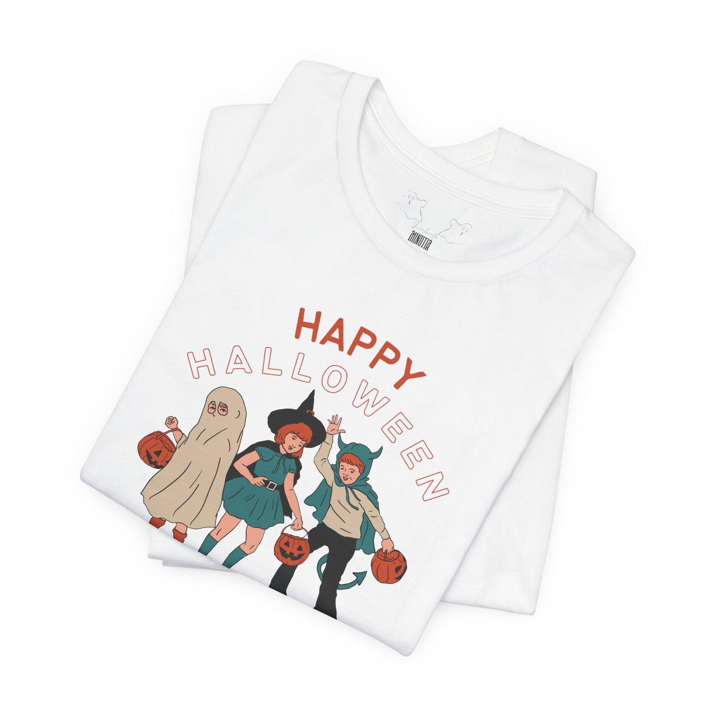 Happy Halloween Trick or Treat Vintage Vibe Tee โ Bella+Canvas 3001