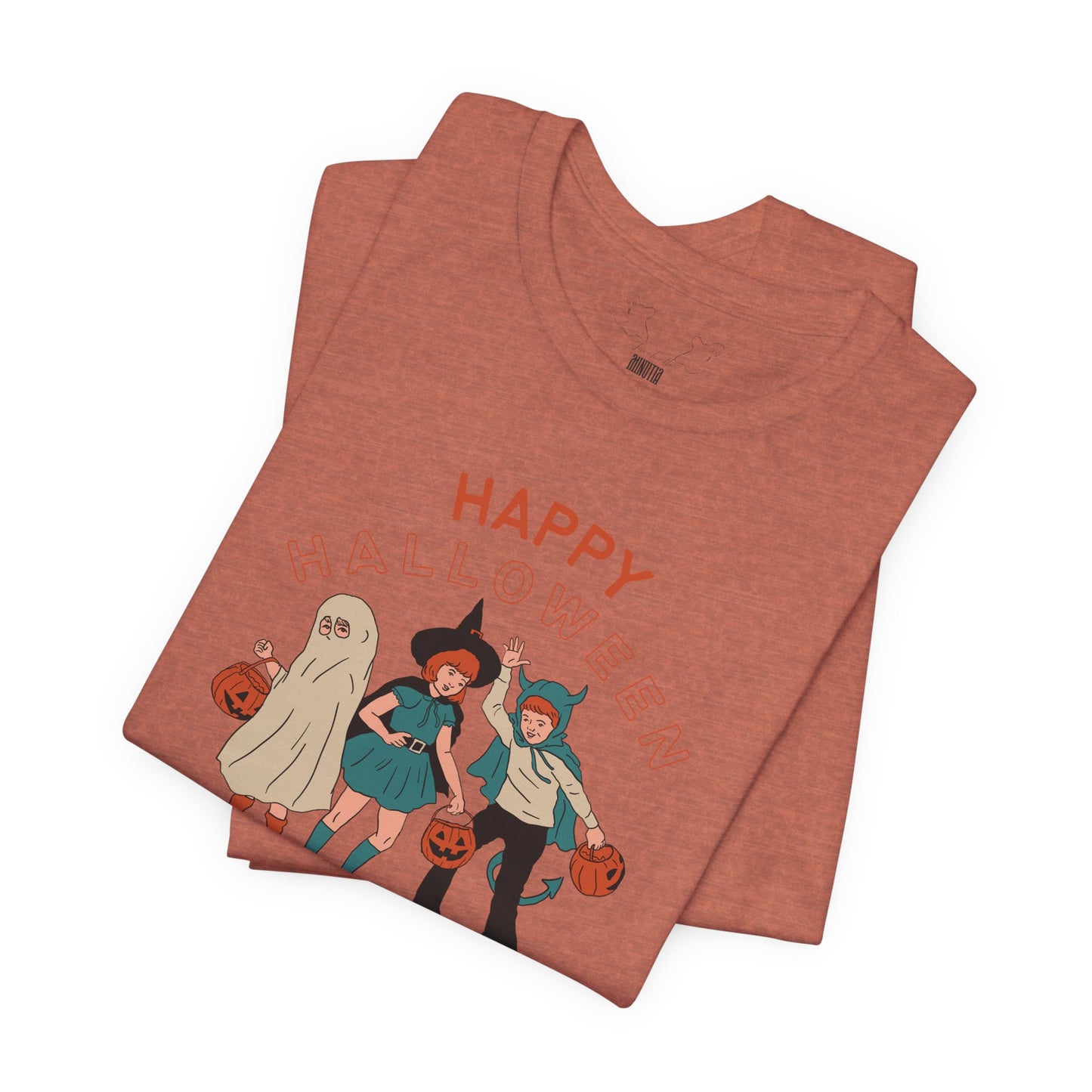 Happy Halloween Trick or Treat Vintage Vibe Tee โ Bella+Canvas 3001