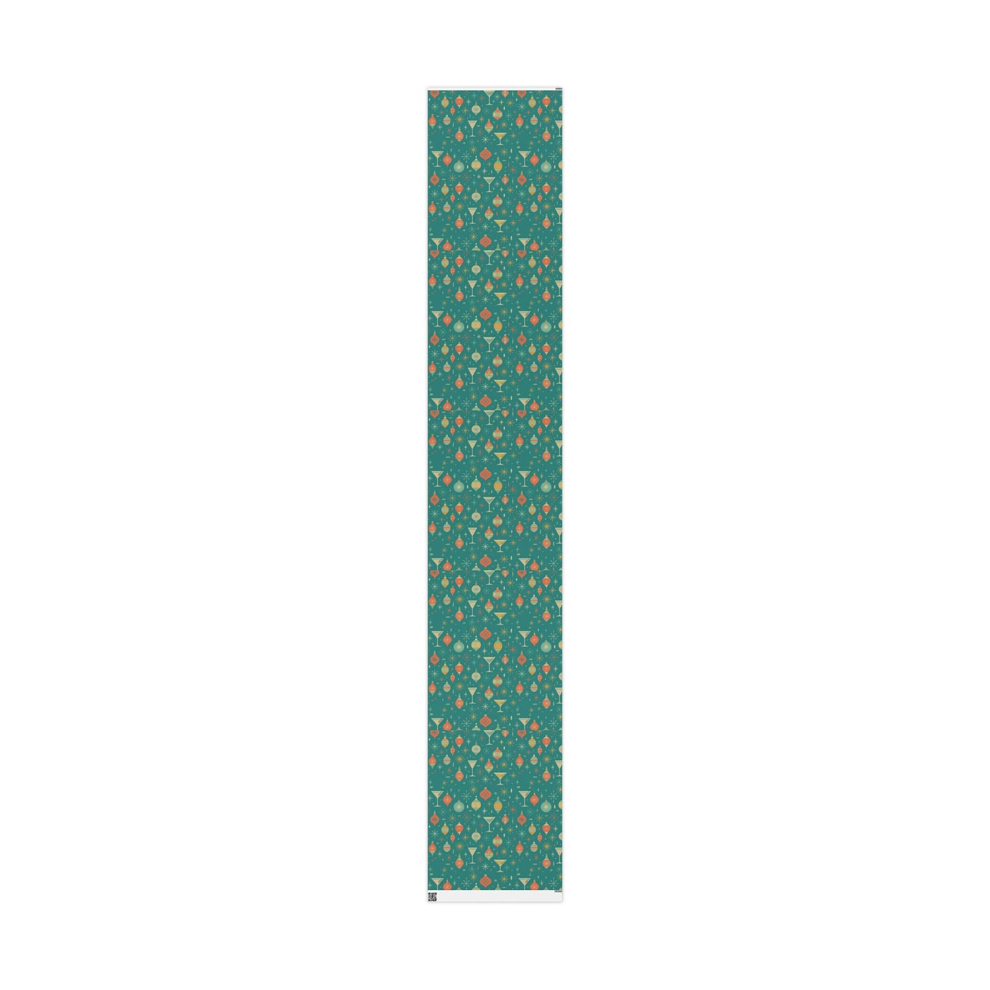 Atomic Christmas Cocktail – Mid-Century Holiday Wrapping Paper, Retro Martini Gift Wrap, 30" Roll (Matte/Gloss)