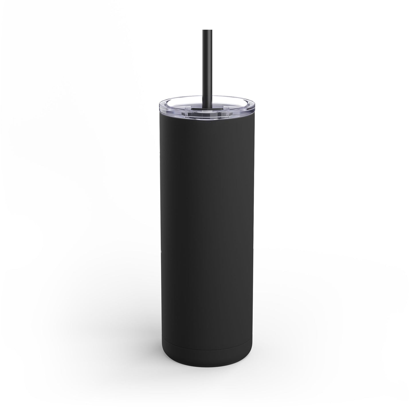“Getting Shit Done” Matte Tumbler – 20oz Maars Skinny Tumbler with Straw | Chalk Script Hydration Statement