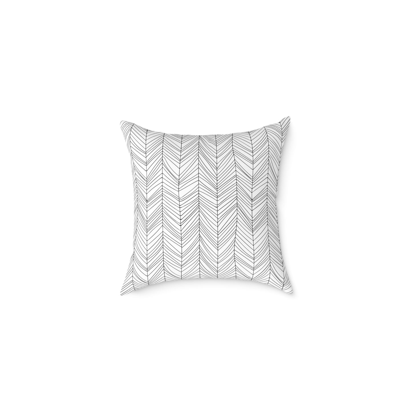 Reflection Forest Silhouette Tree Throw Pillow β Photo Silhouette Landscape Accent for Liminal Souls - Canvas Throw Pillow