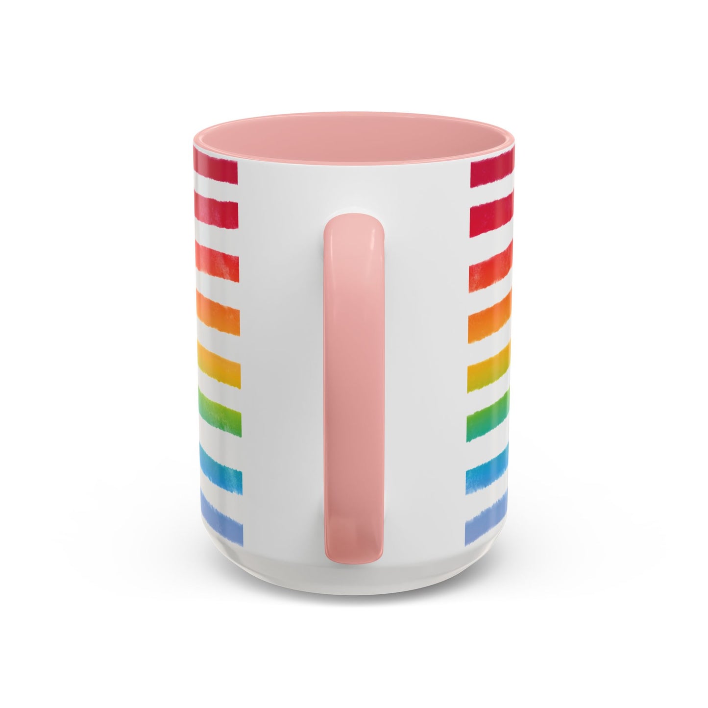 π Bold Rainbow Stripes Pride Mug | 11oz/15oz | Purple Accent
