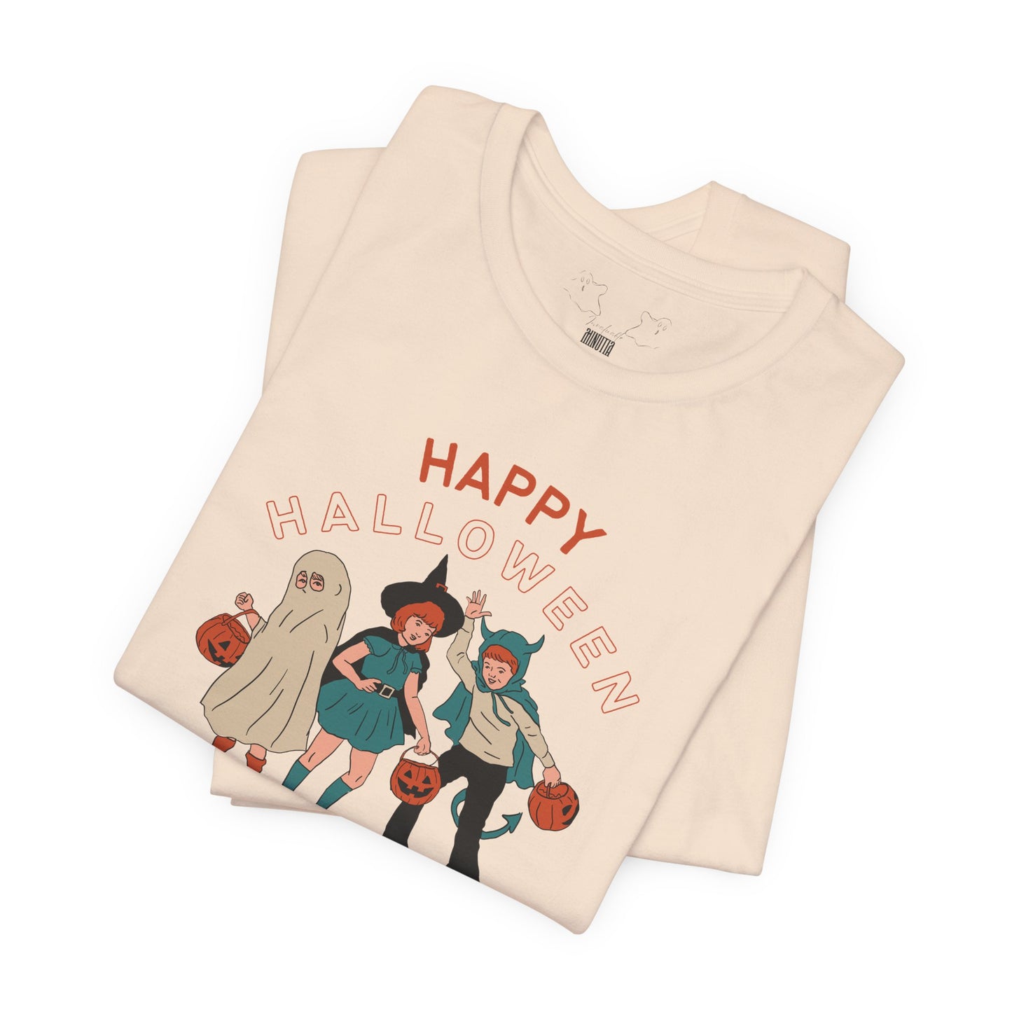 Happy Halloween Trick or Treat Vintage Vibe Tee โ Bella+Canvas 3001
