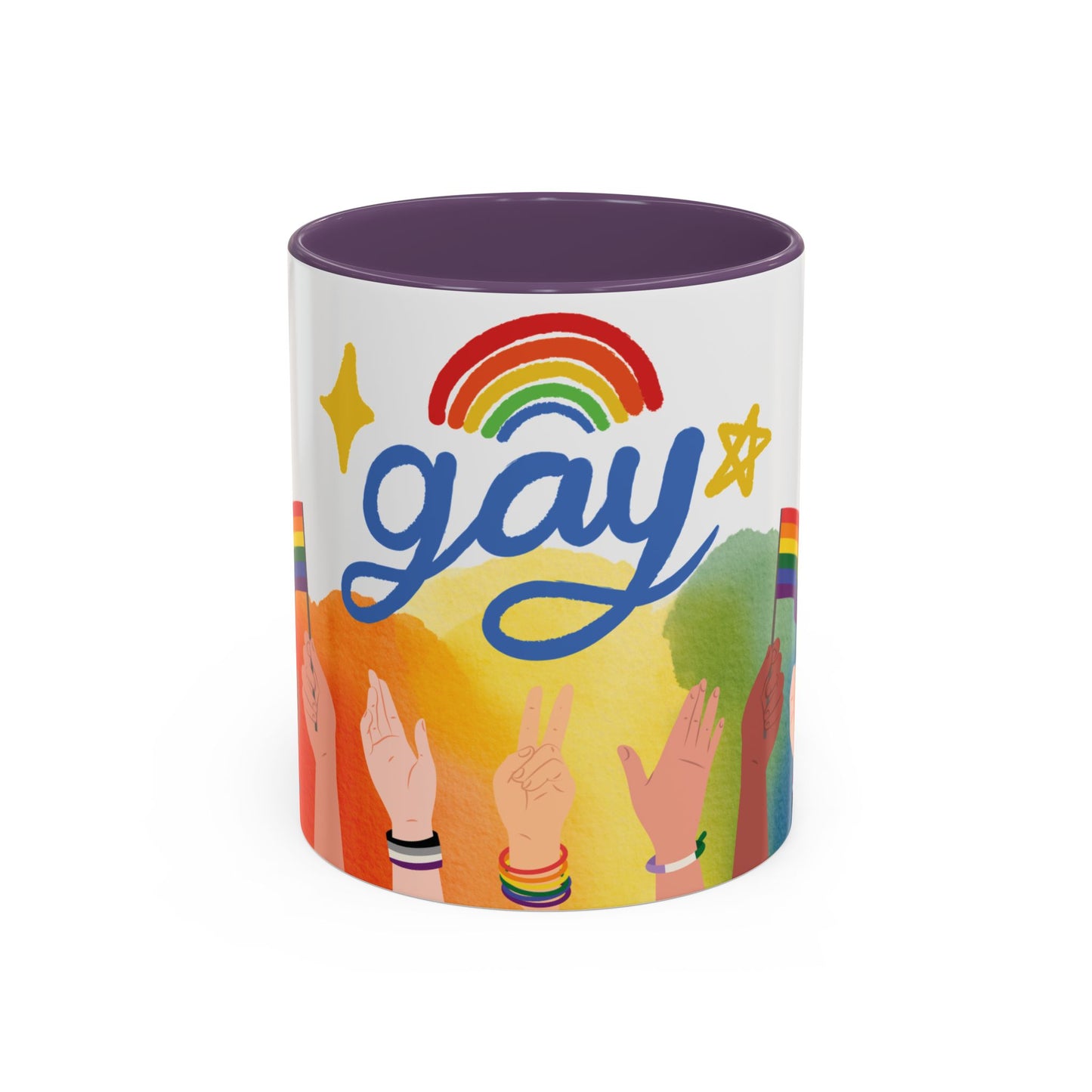 Bold Pride Accent Mug | Fun LGBTQ+ Gift | 11oz & 15oz Options