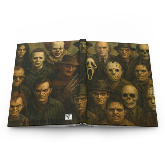 Horror Icons Hardcover Journal – Premium Matte Finish Notebook for Horror Fans 5x8"