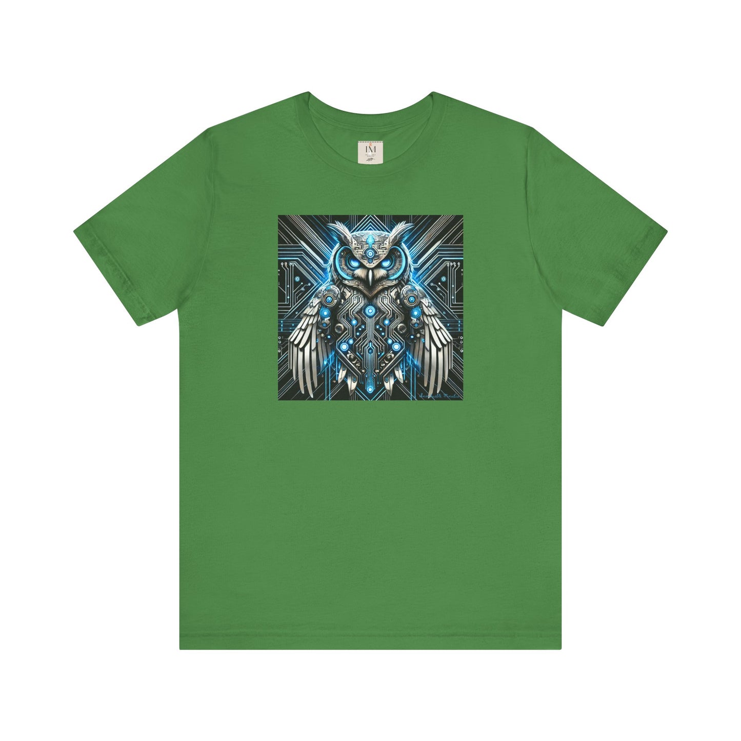 Mystical Cybernetic Owl Graphic Tee - Unisex Tch Short Sleeve T-Shirt