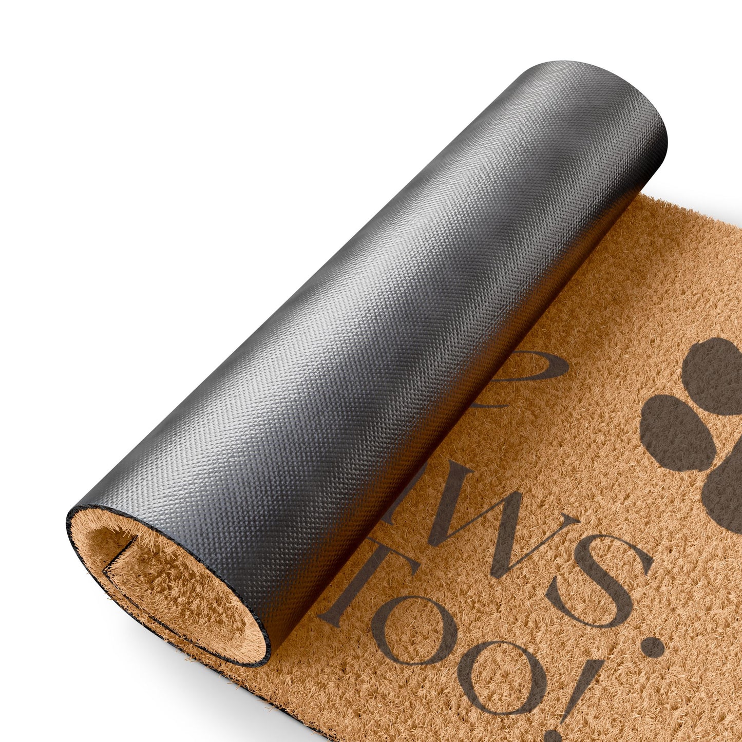 Wipe Your Paws. Humans Too! – Premium Coir Doormat, Pet-Friendly Funny Welcome Mat (24×16")