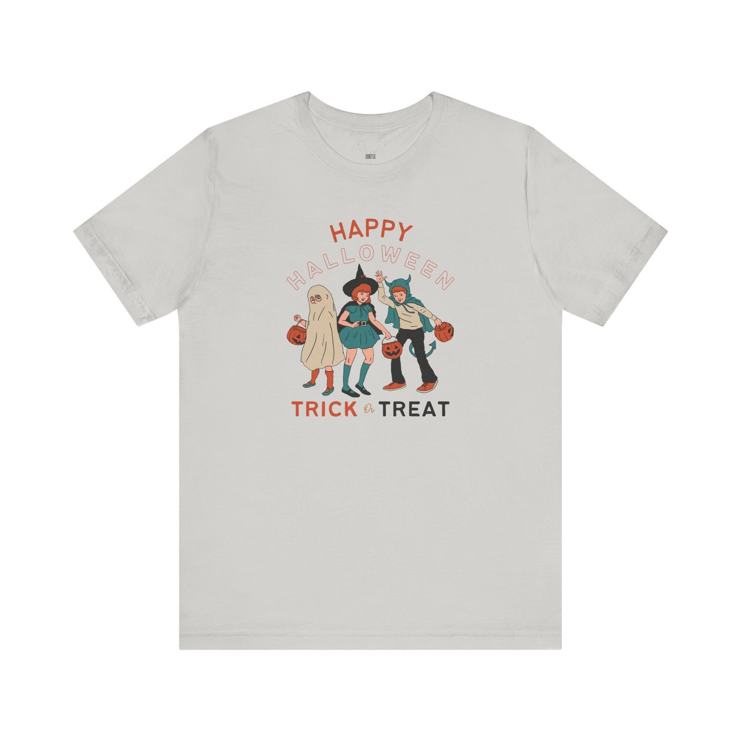 Happy Halloween Trick or Treat Vintage Vibe Tee โ Bella+Canvas 3001