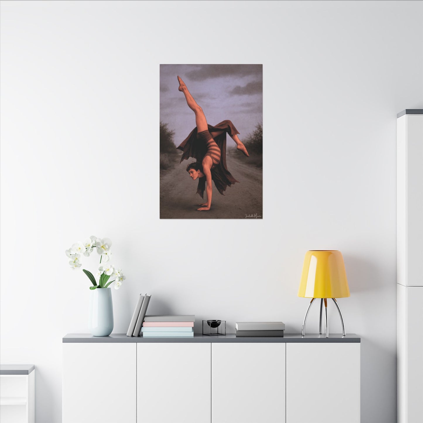 The Acrobat – Matte Canvas Print (Gallery-Wrapped) 0.75" – Vintage Circus-Inspired Canvas Wall Art