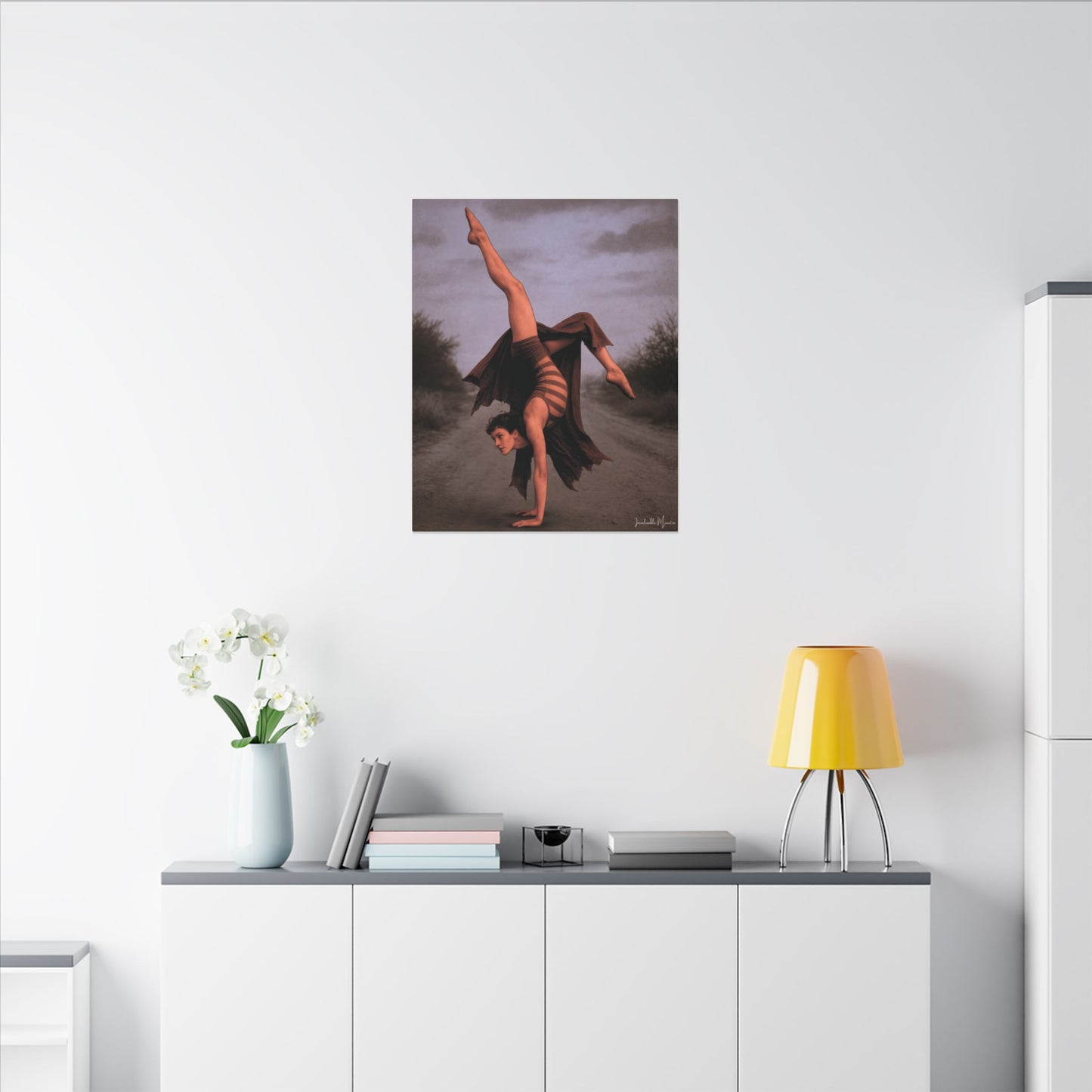 The Acrobat – Matte Canvas Print (Gallery-Wrapped) 0.75" – Vintage Circus-Inspired Canvas Wall Art