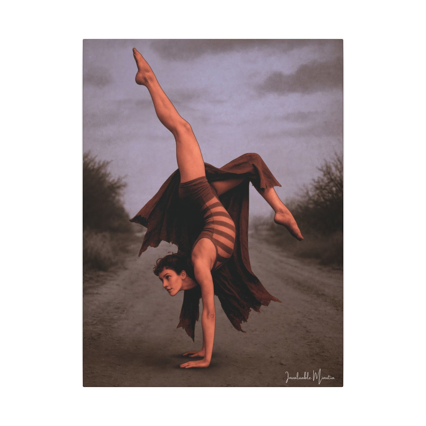 The Acrobat – Matte Canvas Print (Gallery-Wrapped) 0.75" – Vintage Circus-Inspired Canvas Wall Art