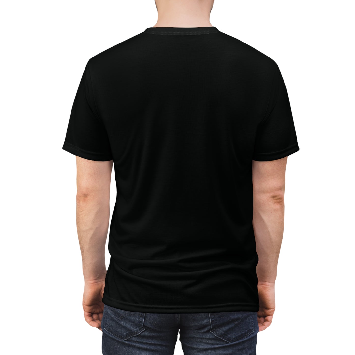 Neon Halloween AOP T-Shirt – Spooky Season Jack-o’-Lantern & Witch Design (All-Over Print)