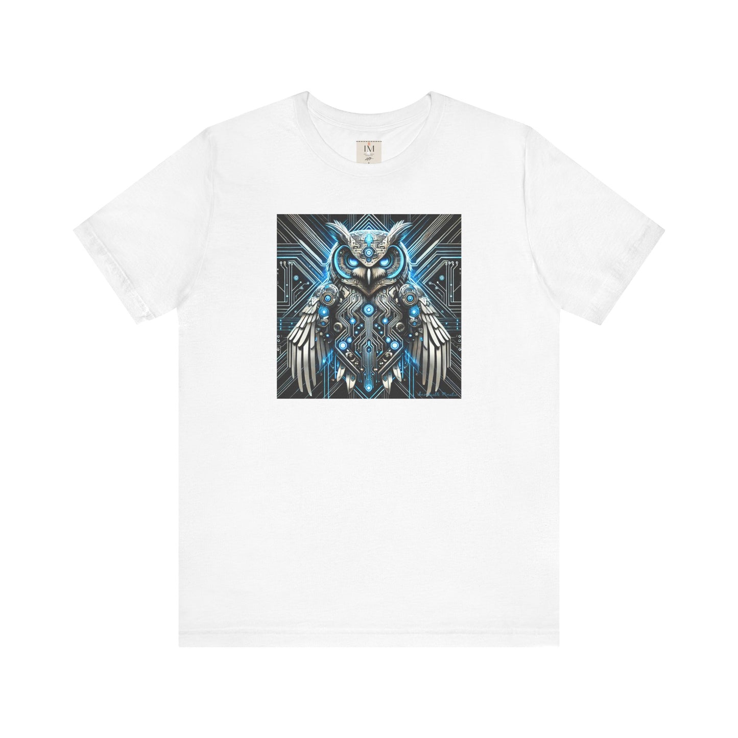 Mystical Cybernetic Owl Graphic Tee - Unisex Tch Short Sleeve T-Shirt