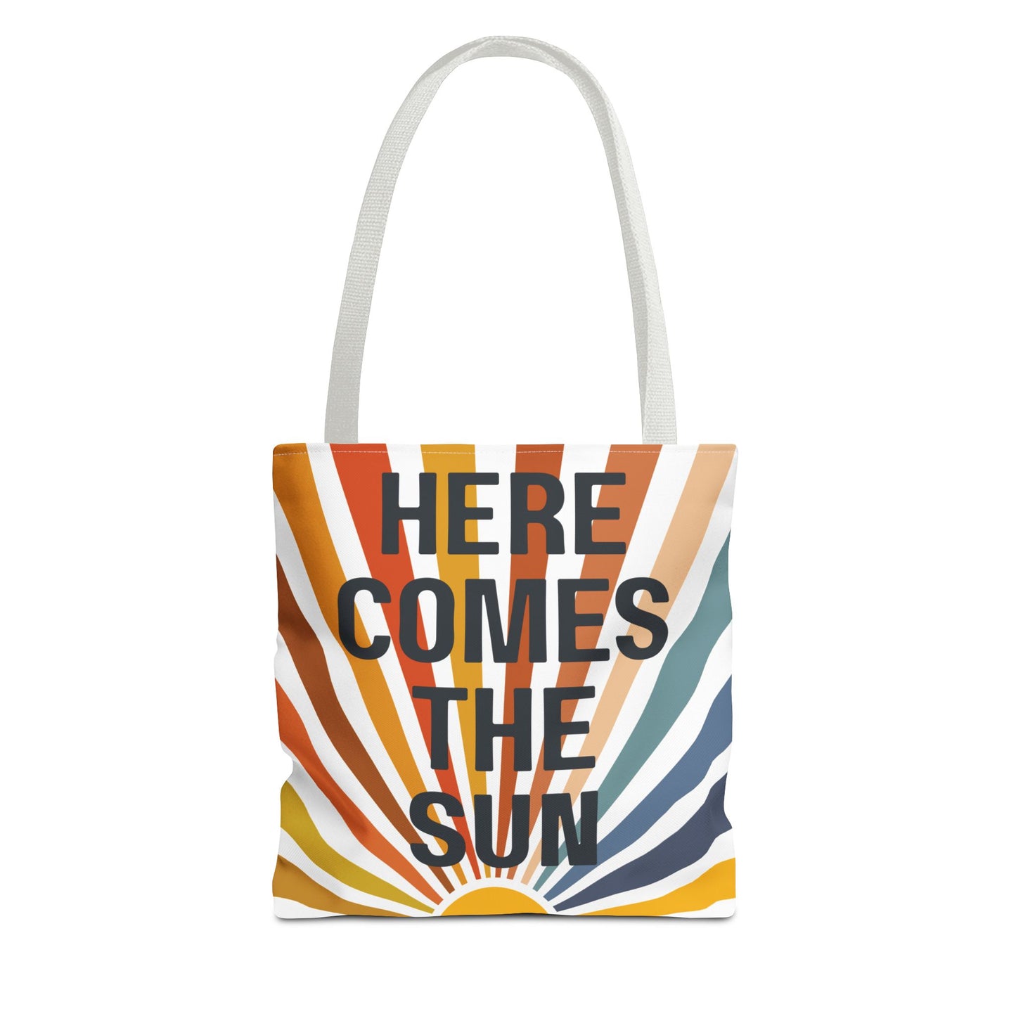 Here Comes the Sun β Retro Sunburst Tote Bag