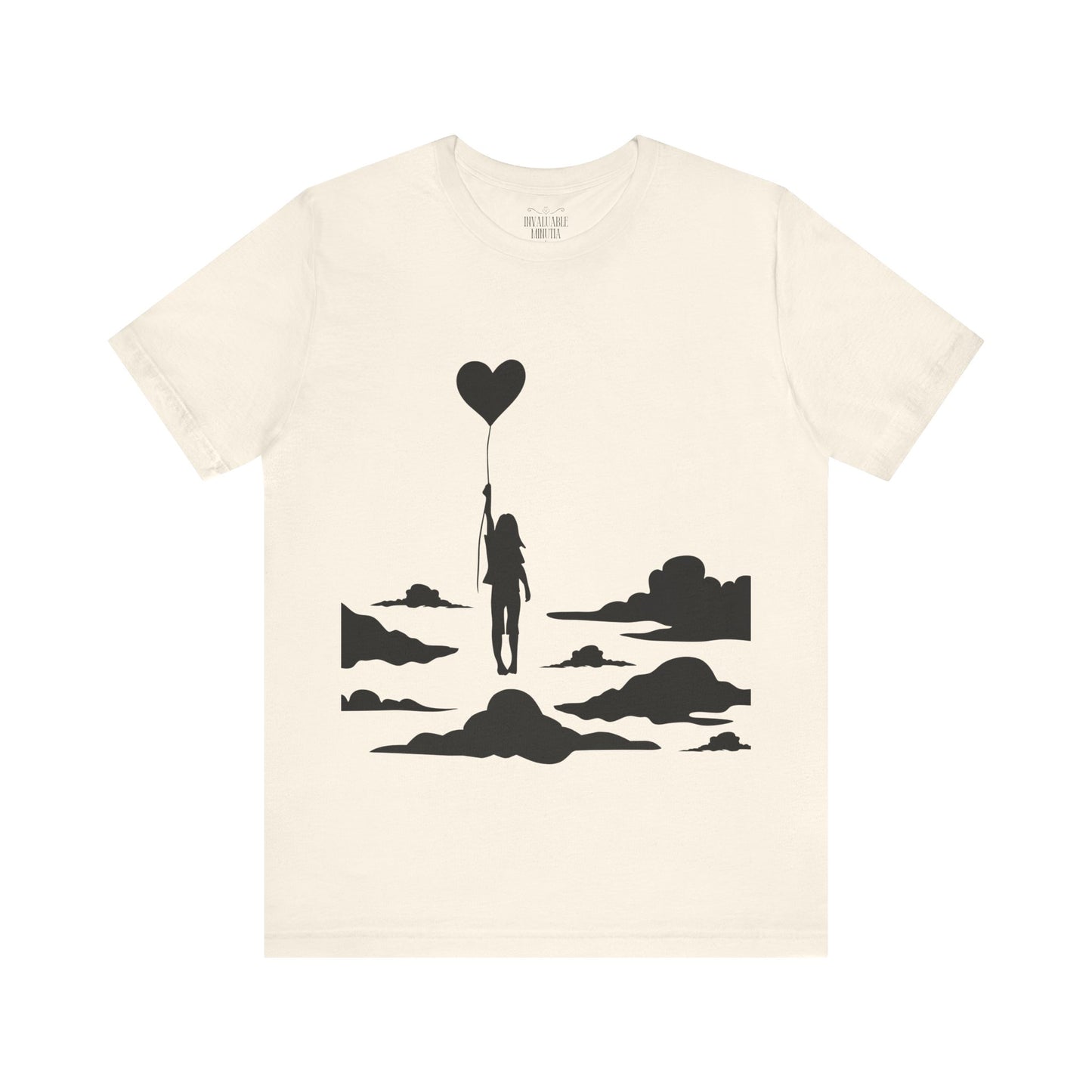 π Up and Away Tee β Heart Balloon Silhouette