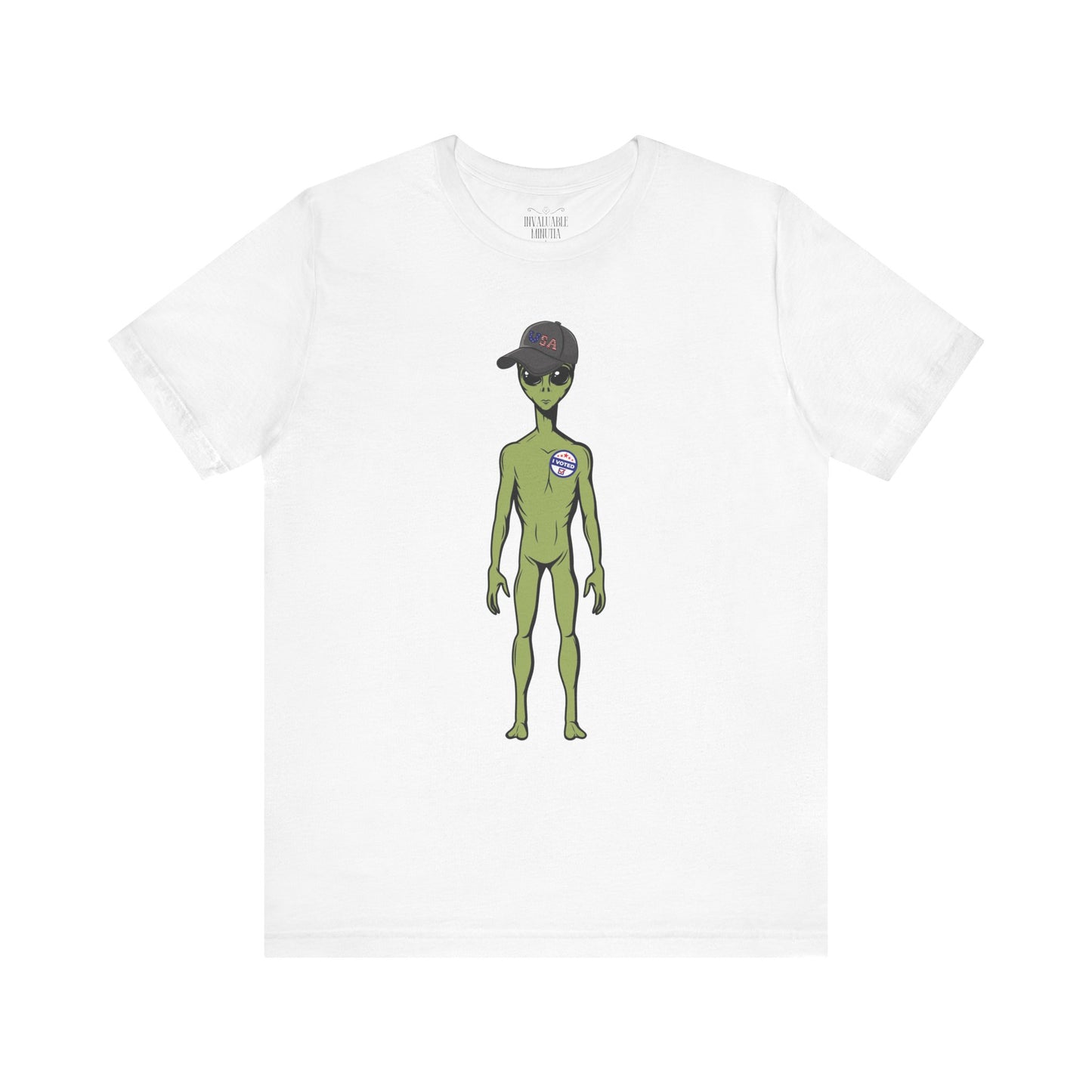 Alien Graphic Tee, Fun T-Shirt for Sci-Fi Lovers, Unisex Casual Wear, Great for Festivals, Gifts for Nerds, Everyday Comfort