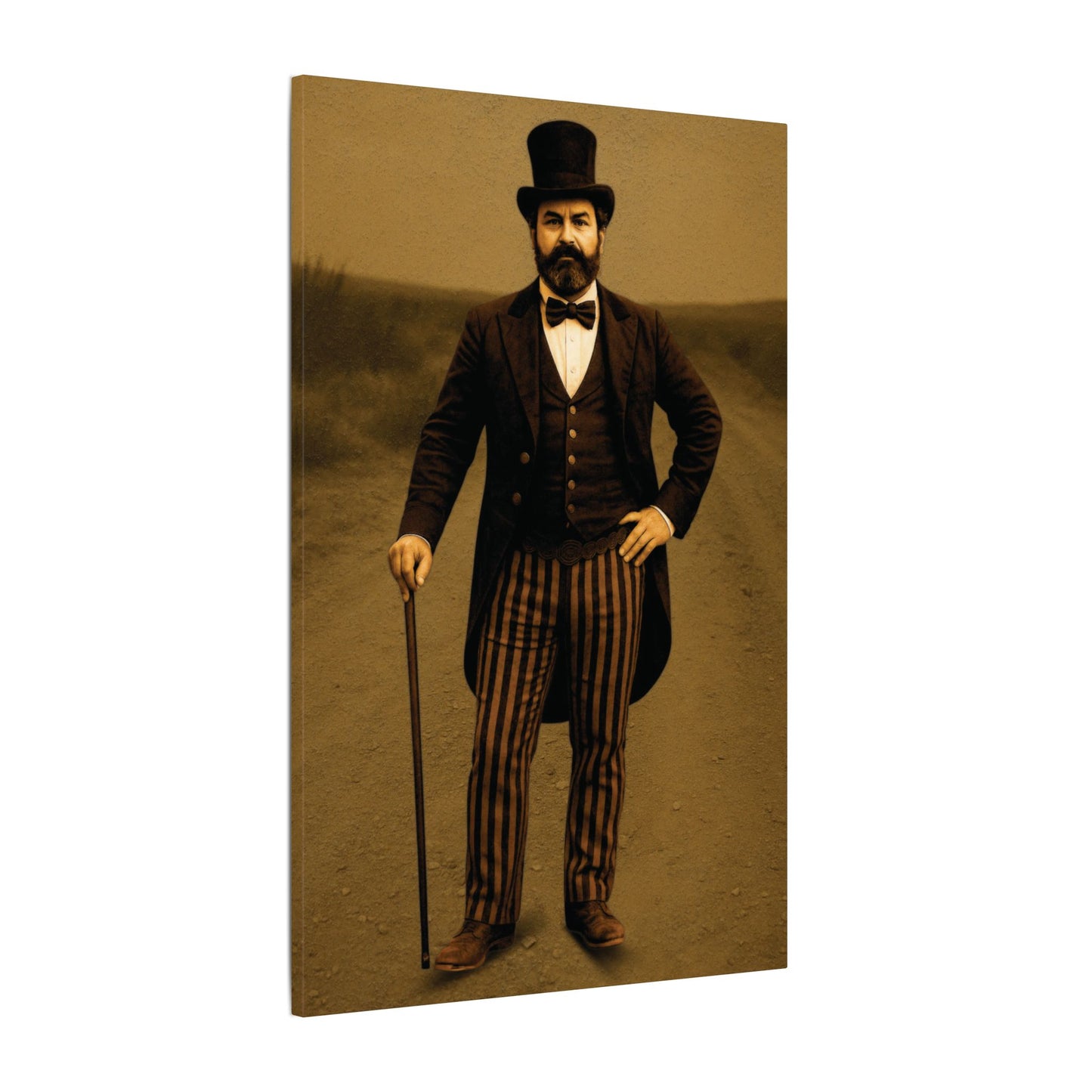 The Ringmaster – Vintage Circus Inspired Canvas Wall Art - Matte Canvas Print (Gallery-Wrapped) 0.75"