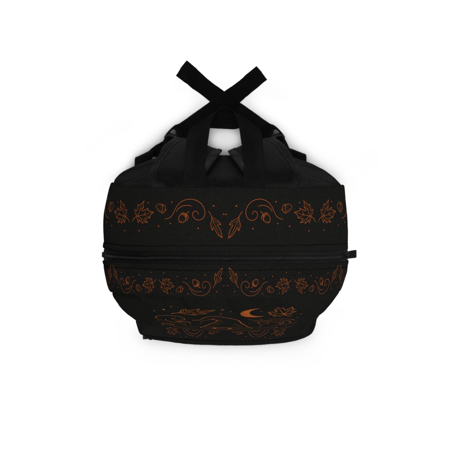 Witchy Autumn Backpack β Premium Black & Orange Fall Witch Hat and Cauldron Design