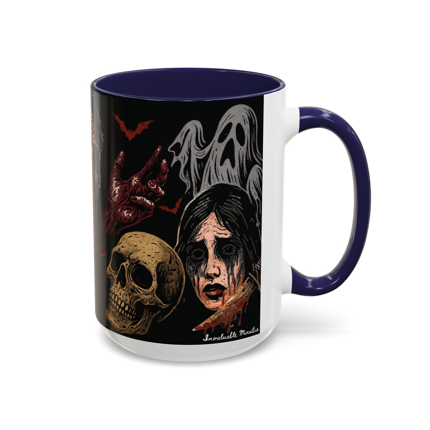 Horror Coffee Mug – Zombie Graveyard Halloween Design – 11oz & 15oz Ceramic – Creepy Goth Kitchen Decor