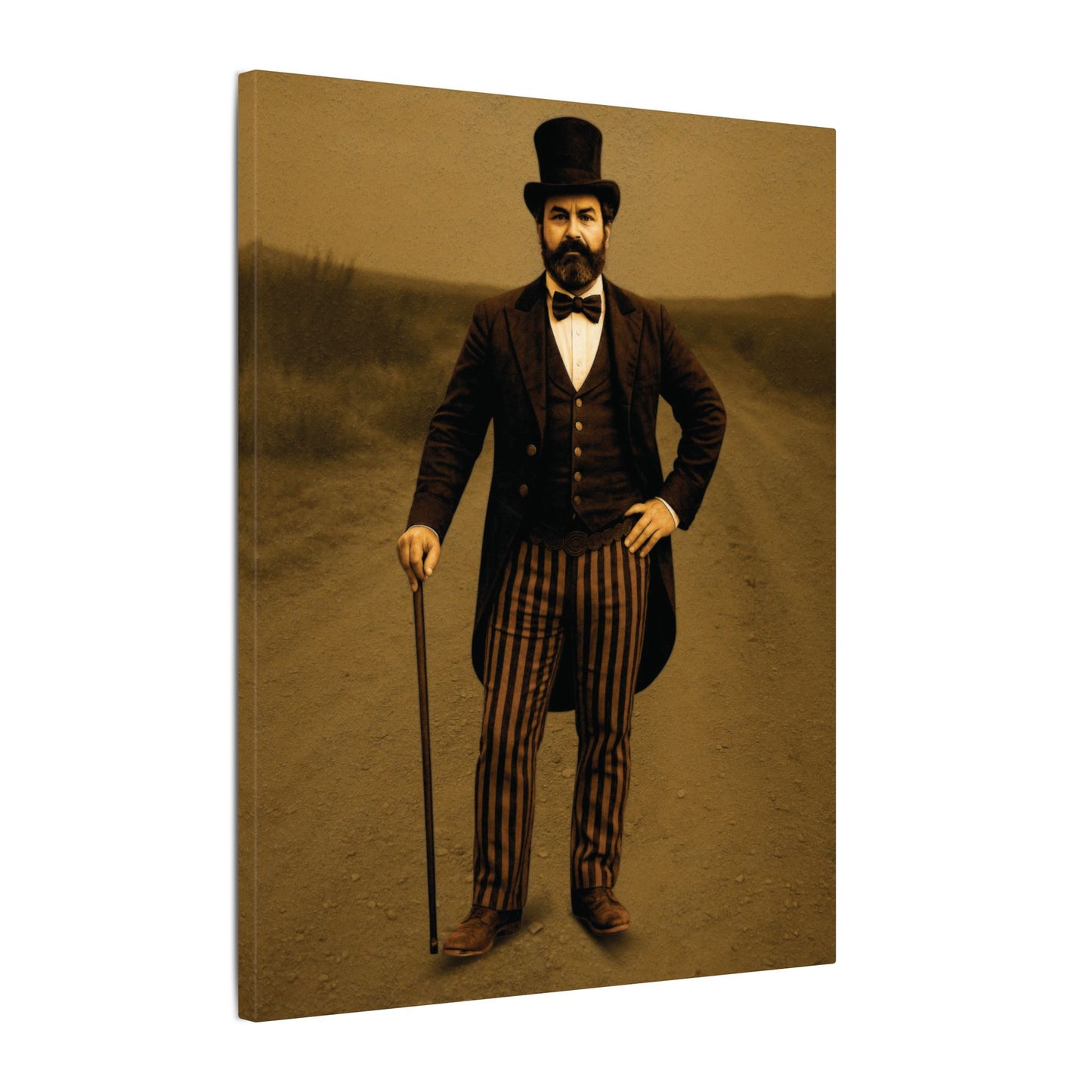 The Ringmaster – Vintage Circus Inspired Canvas Wall Art - Matte Canvas Print (Gallery-Wrapped) 0.75"