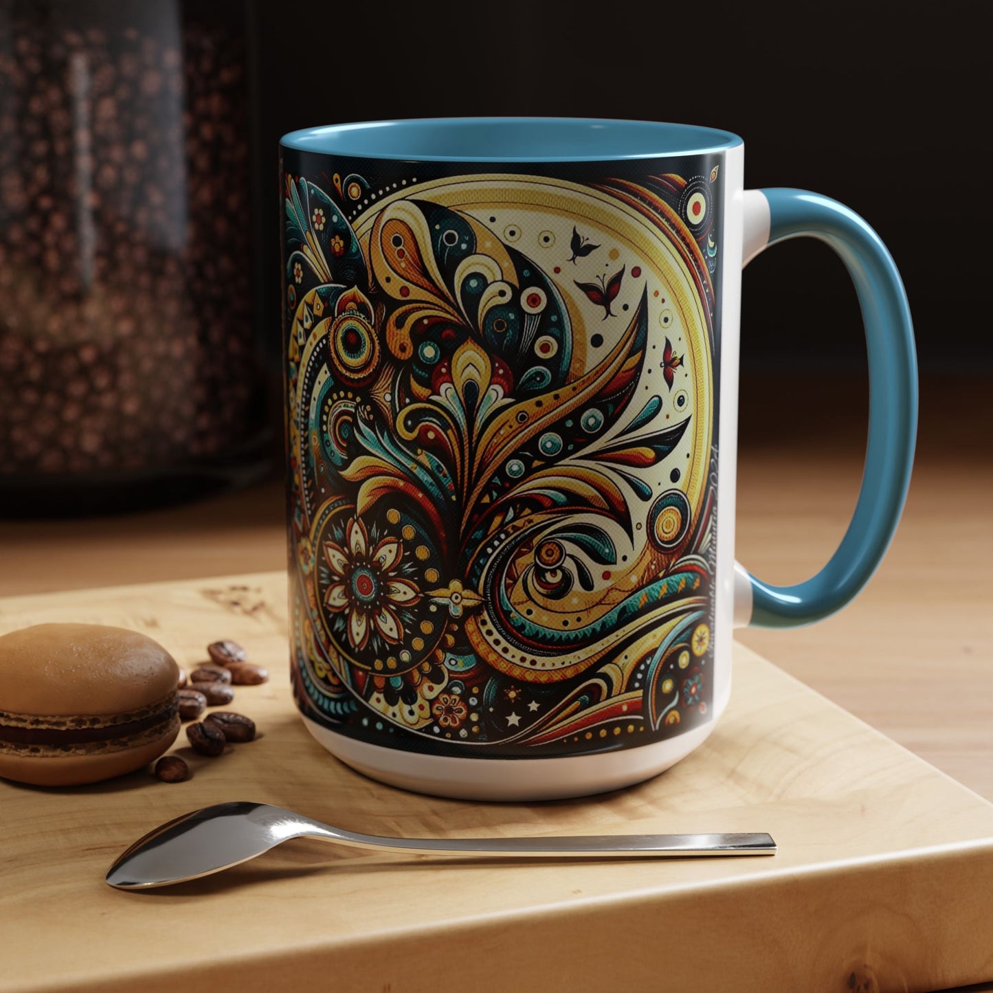 βοΈ Accent Coffee Mug (11, 15oz) β Beautiful Boho Style Graphic πΏ
