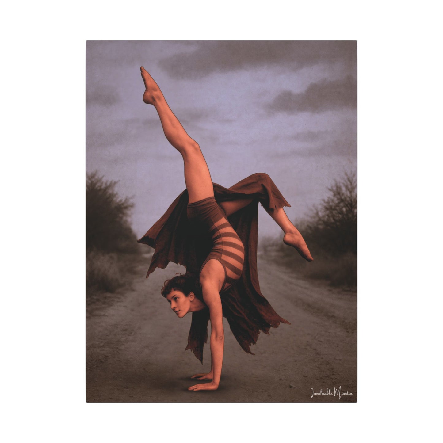 The Acrobat – Matte Canvas Print (Gallery-Wrapped) 0.75" – Vintage Circus-Inspired Canvas Wall Art