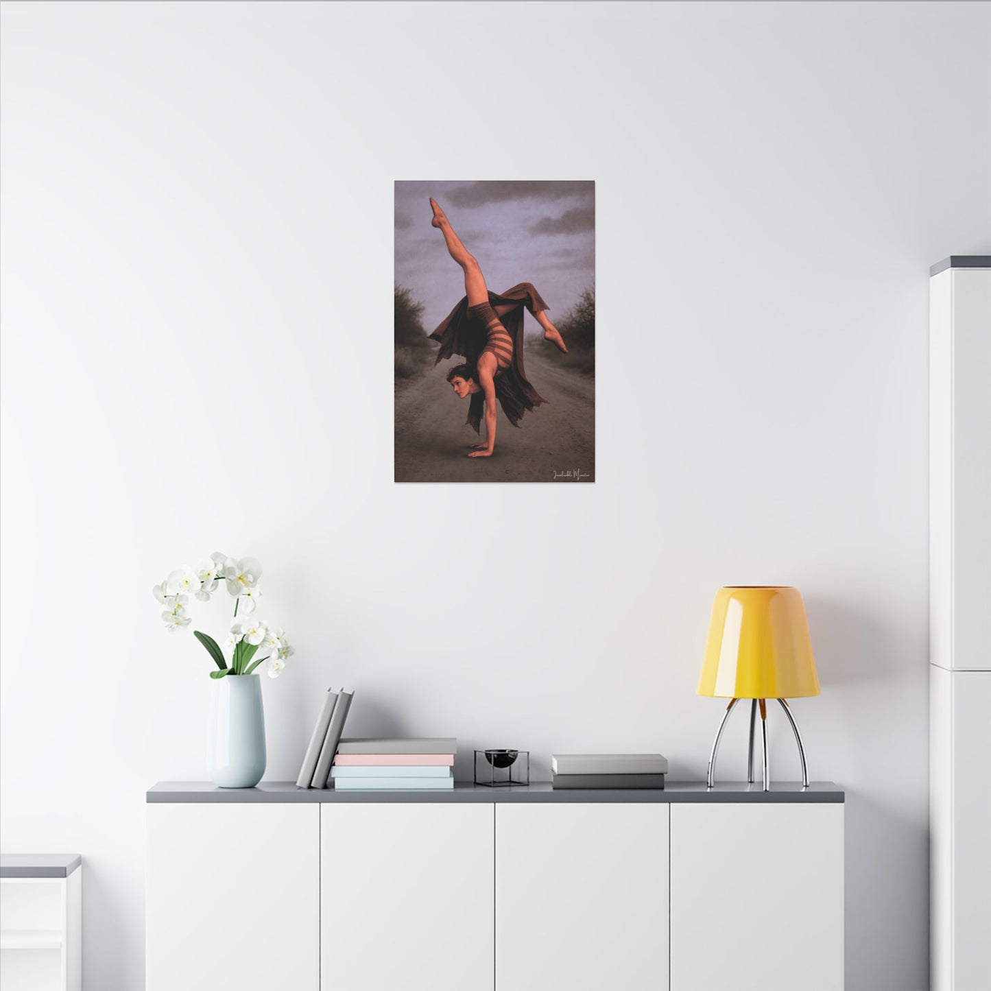 The Acrobat – Matte Canvas Print (Gallery-Wrapped) 0.75" – Vintage Circus-Inspired Canvas Wall Art